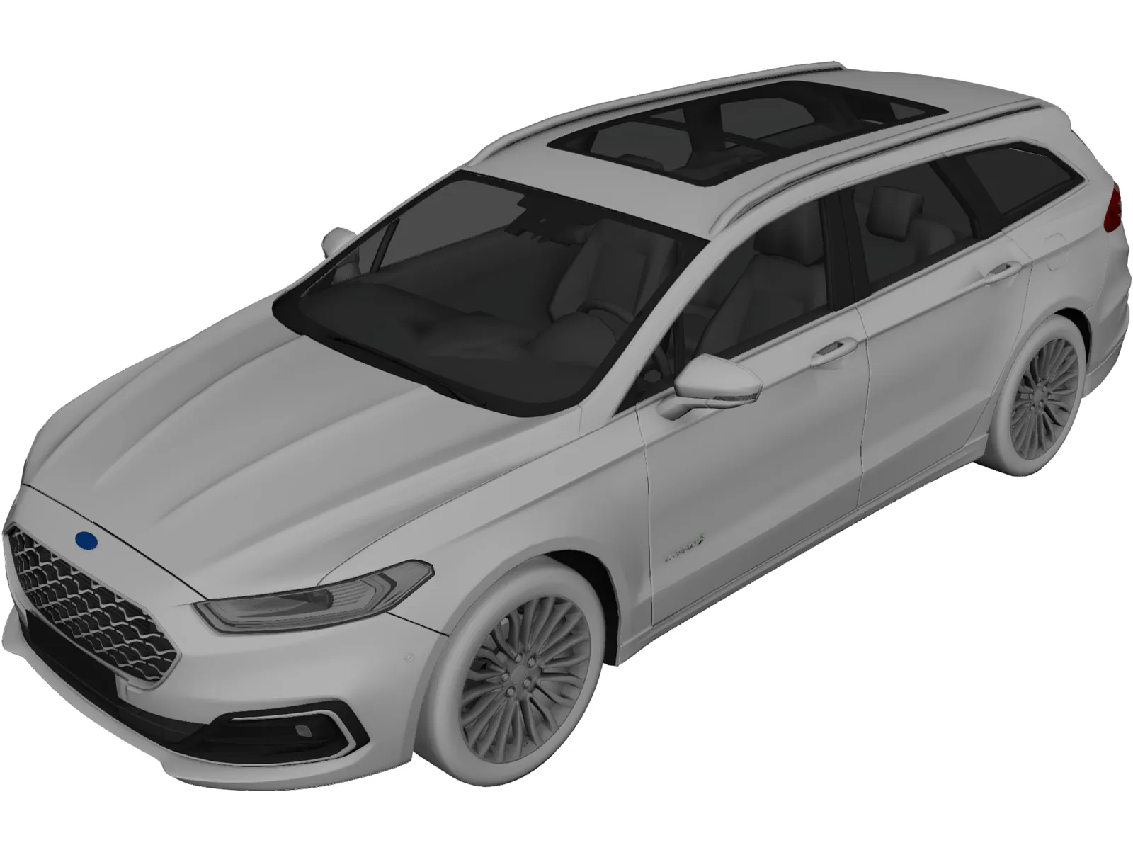 Ford Mondeo (2021) 3D Model main preview