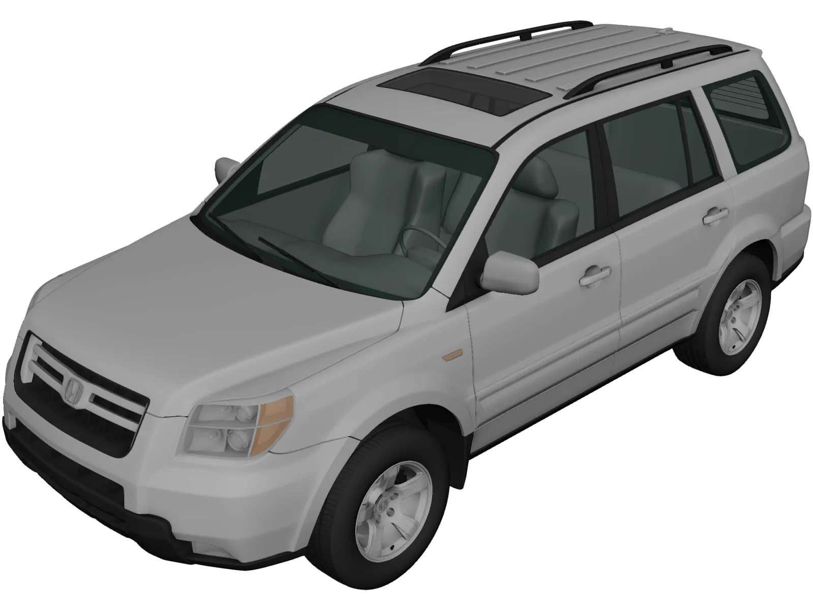 Honda Pilot EX (2006) 3D Model main preview