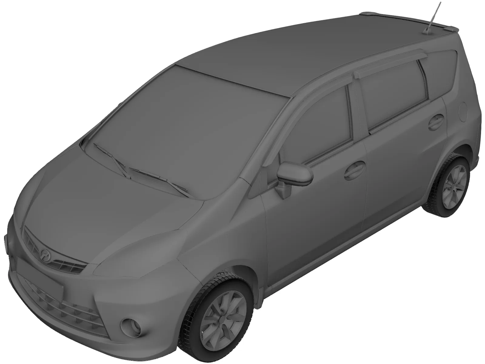 Perodua Alza (2014) 3D Model main preview