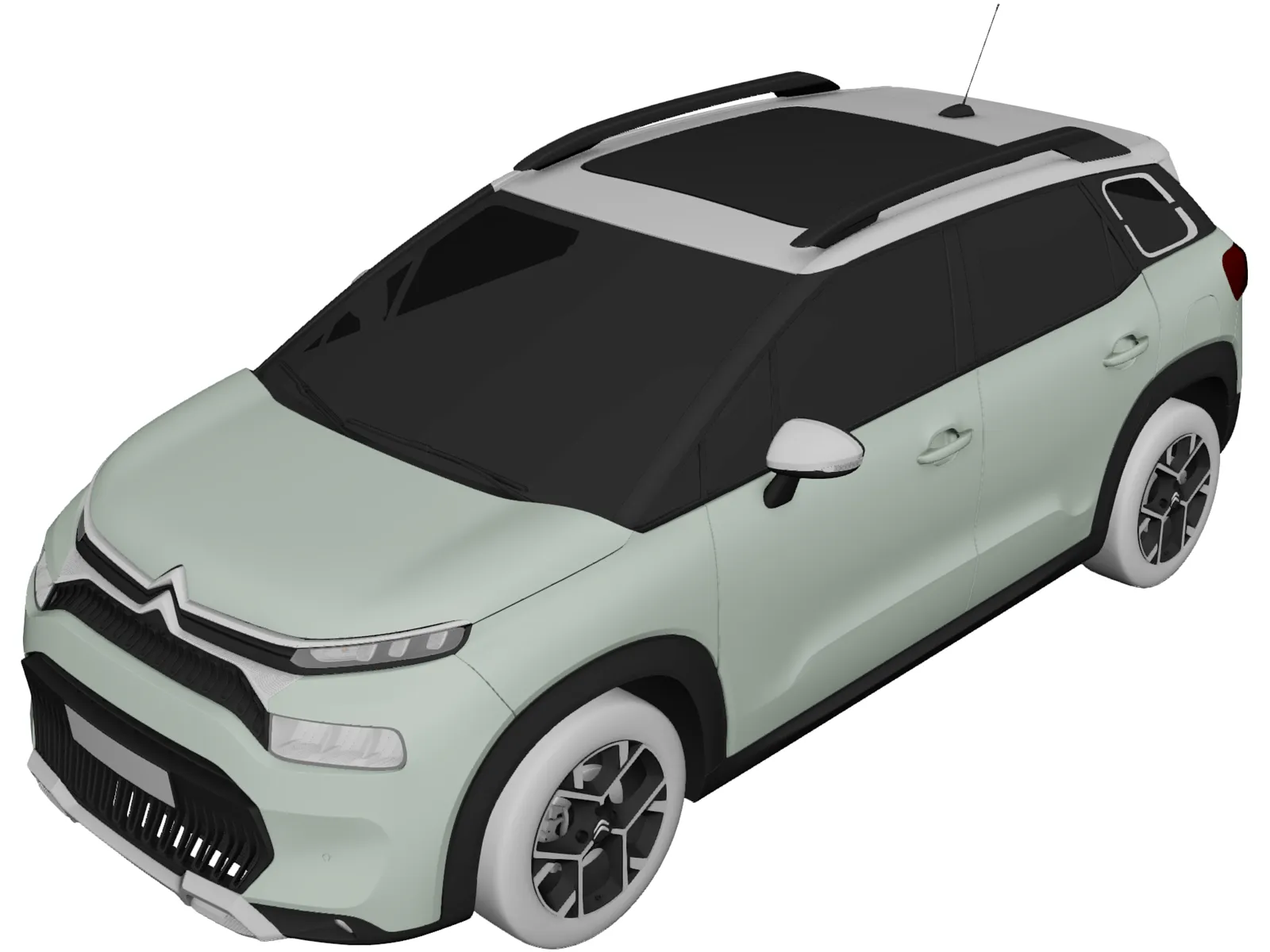 Citroen C3 Aircross (2022) 3D Model main preview