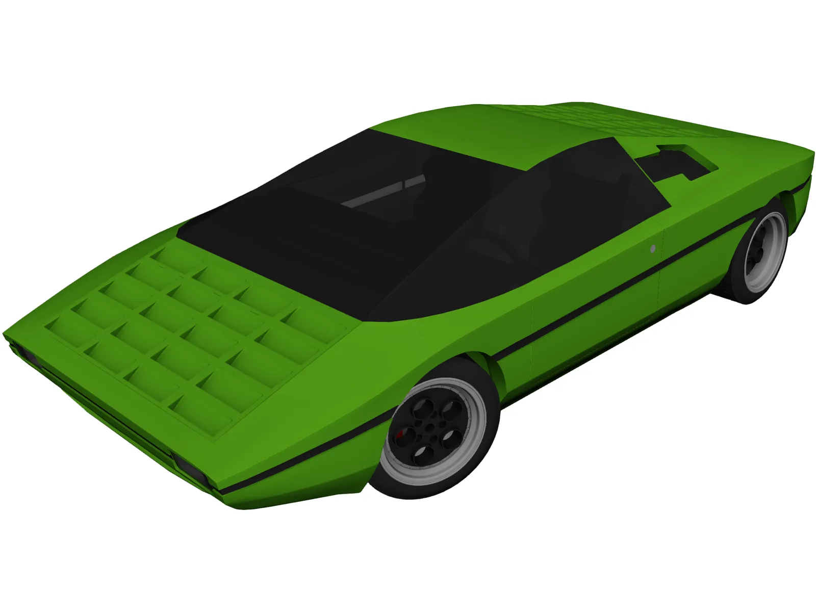 Lamborghini Bravo (1974) 3D Model main preview