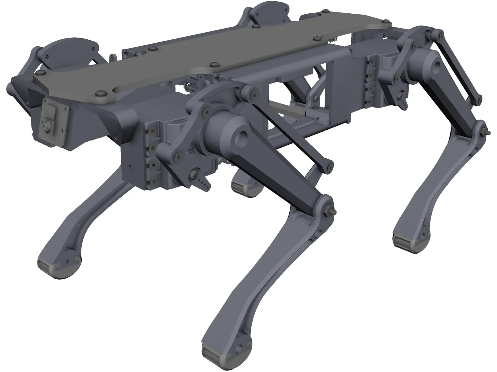 Quadruped 3D Model main preview