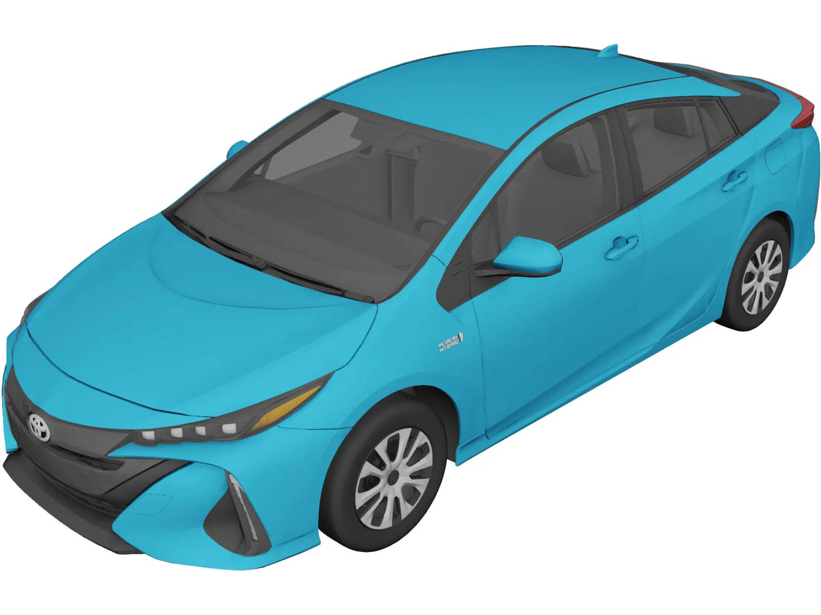 Toyota Prius Prime (2021) 3D Model main preview