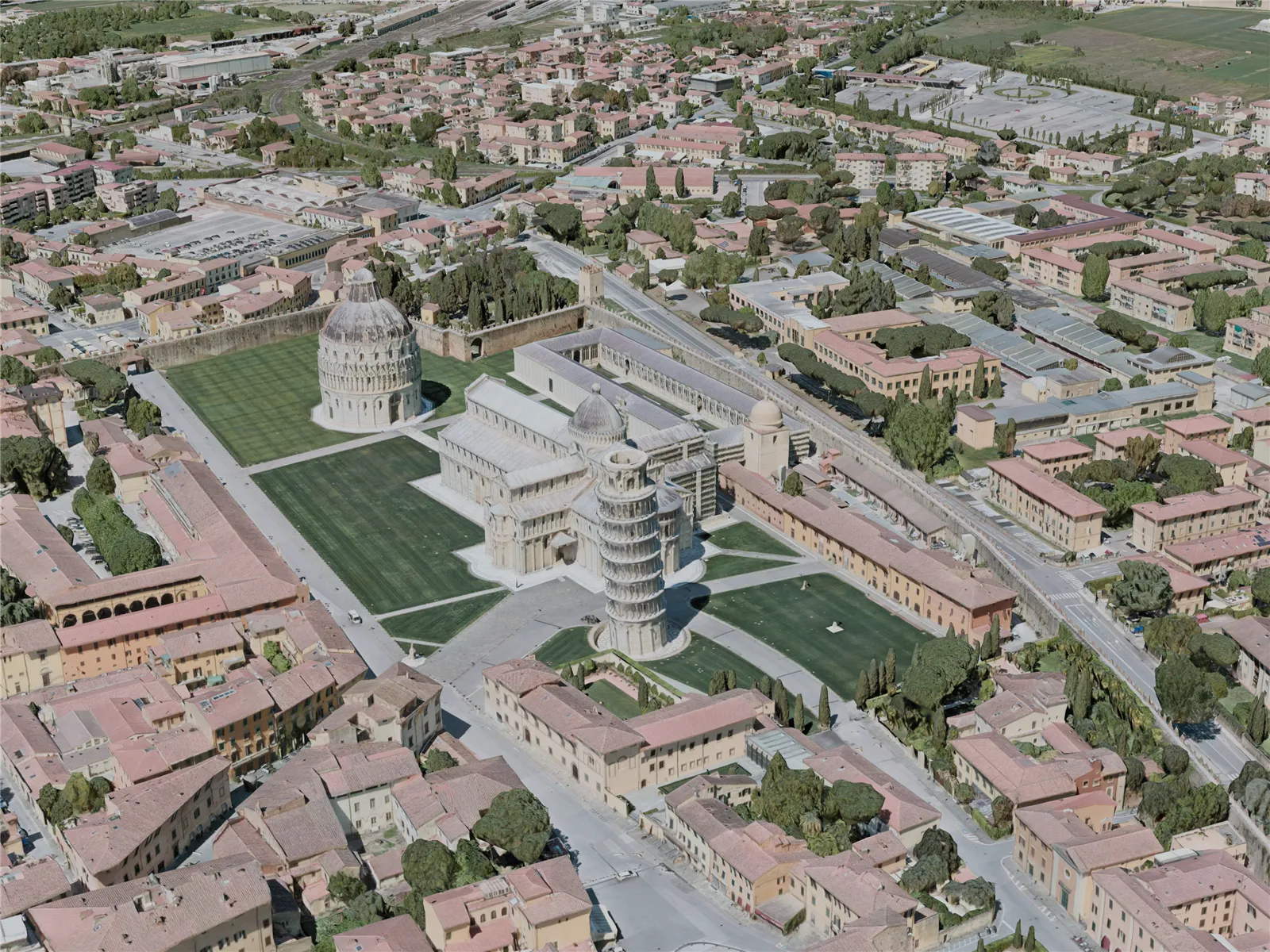 Pisa City, Italy (2021) 3D Model main preview