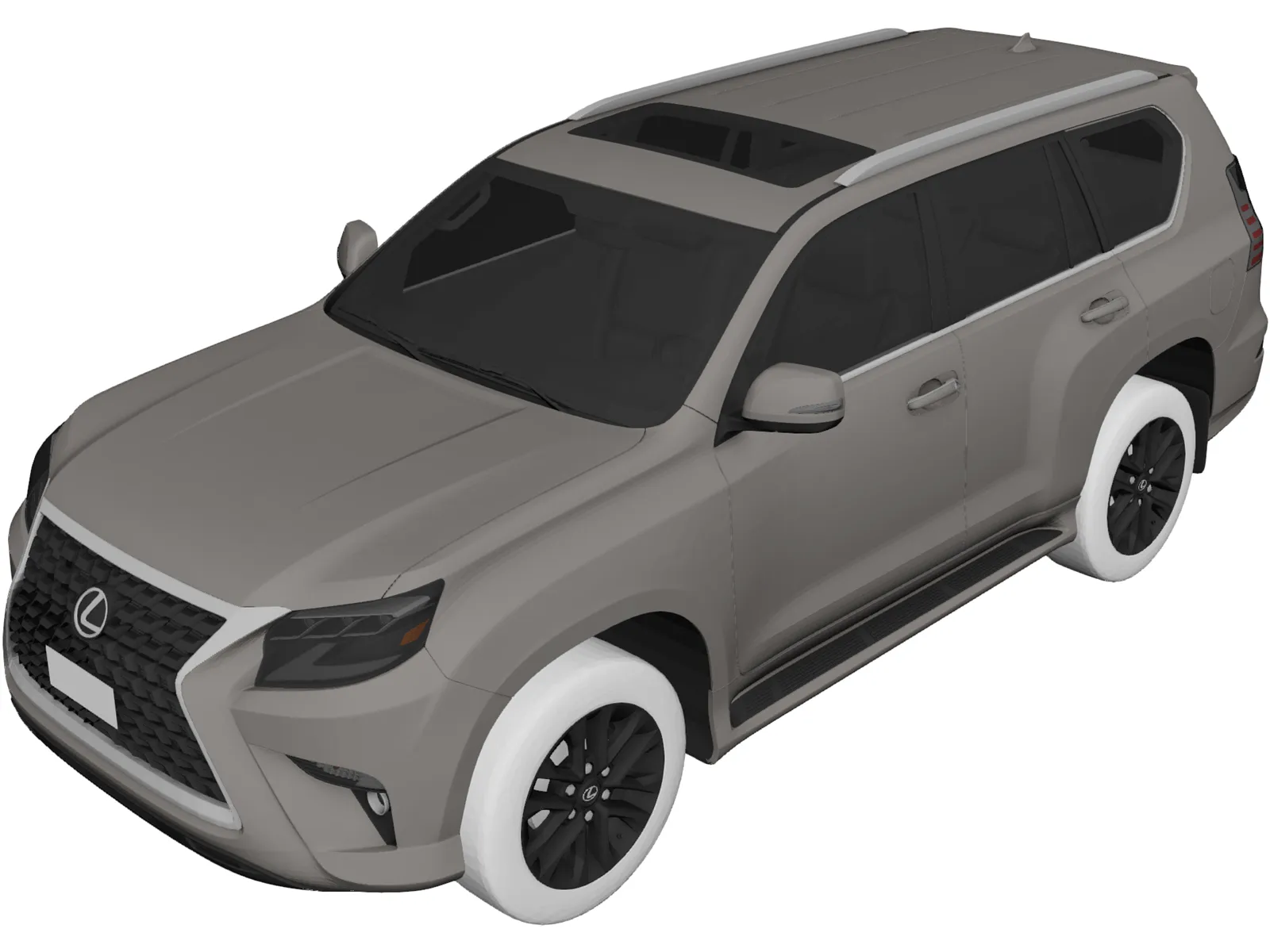 Lexus GX460 (2020) 3D Model main preview