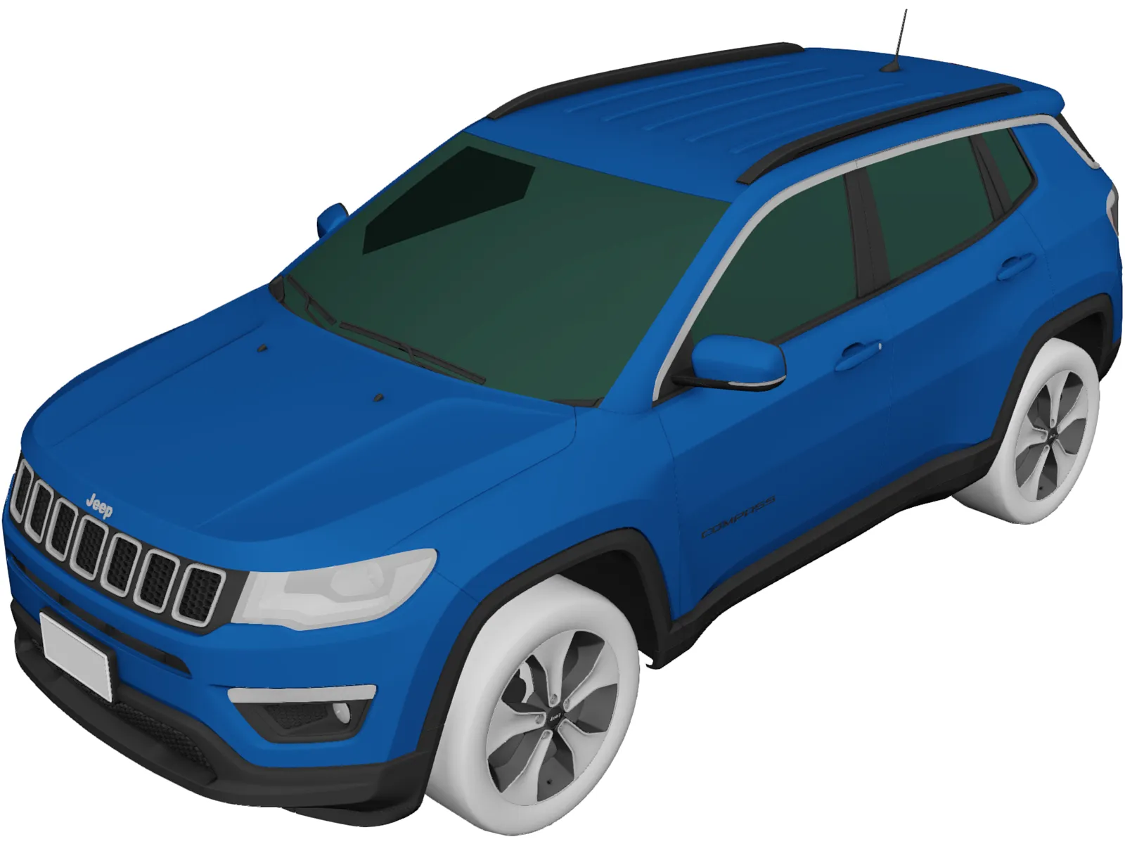 Jeep Compass (2016) 3D Model main preview