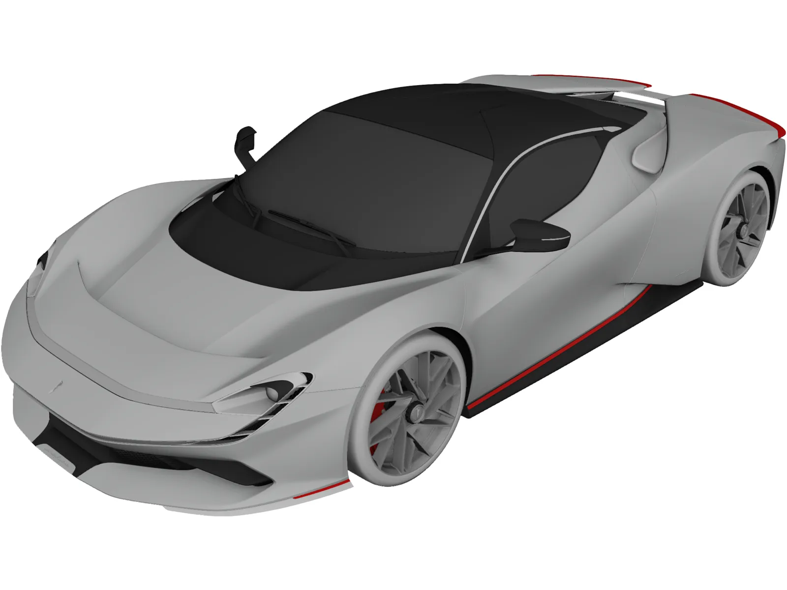 Automobili Pininfarina Battista (2020) 3D Model main preview
