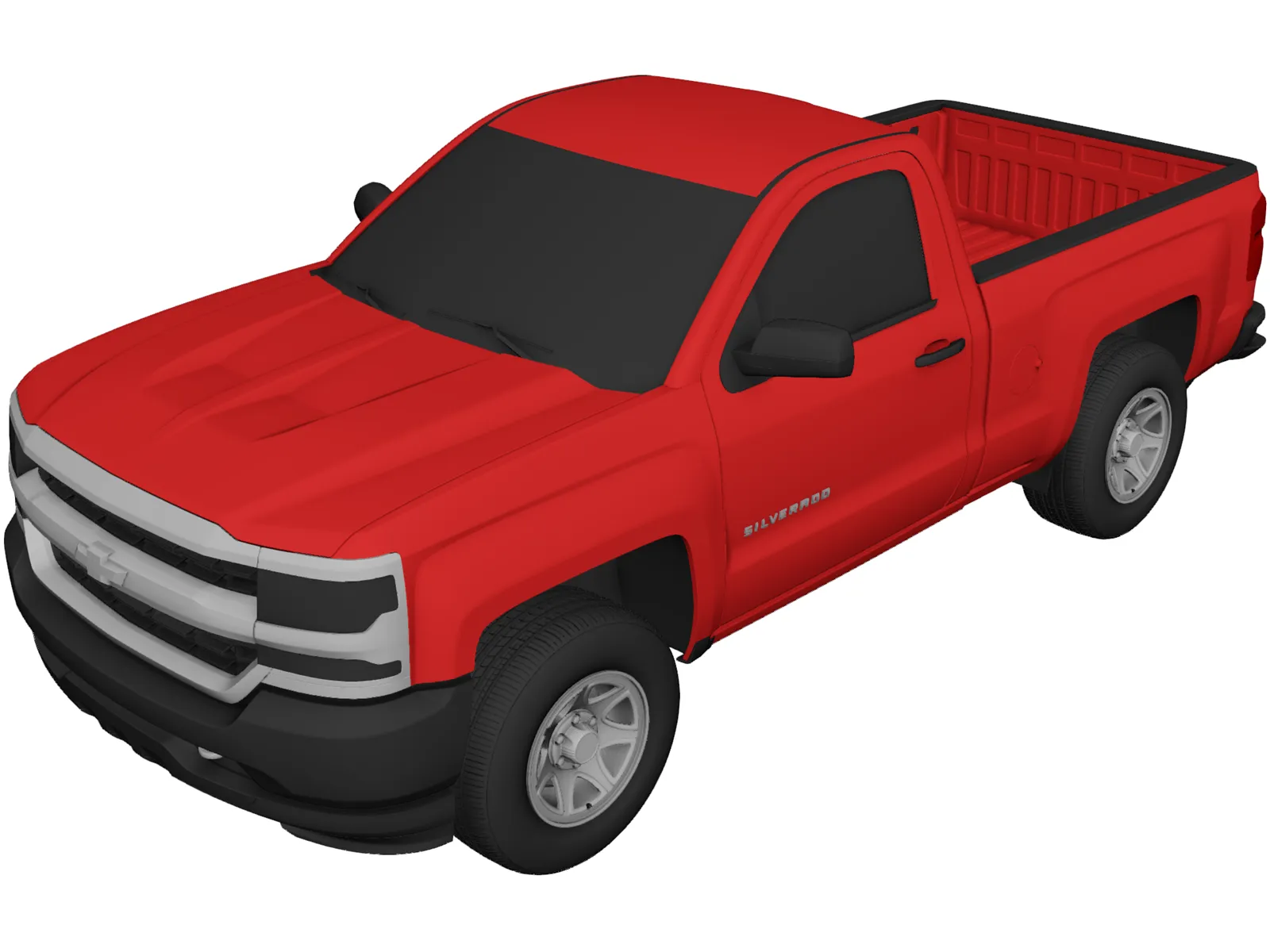 Chevrolet Silverado 3D Model main preview