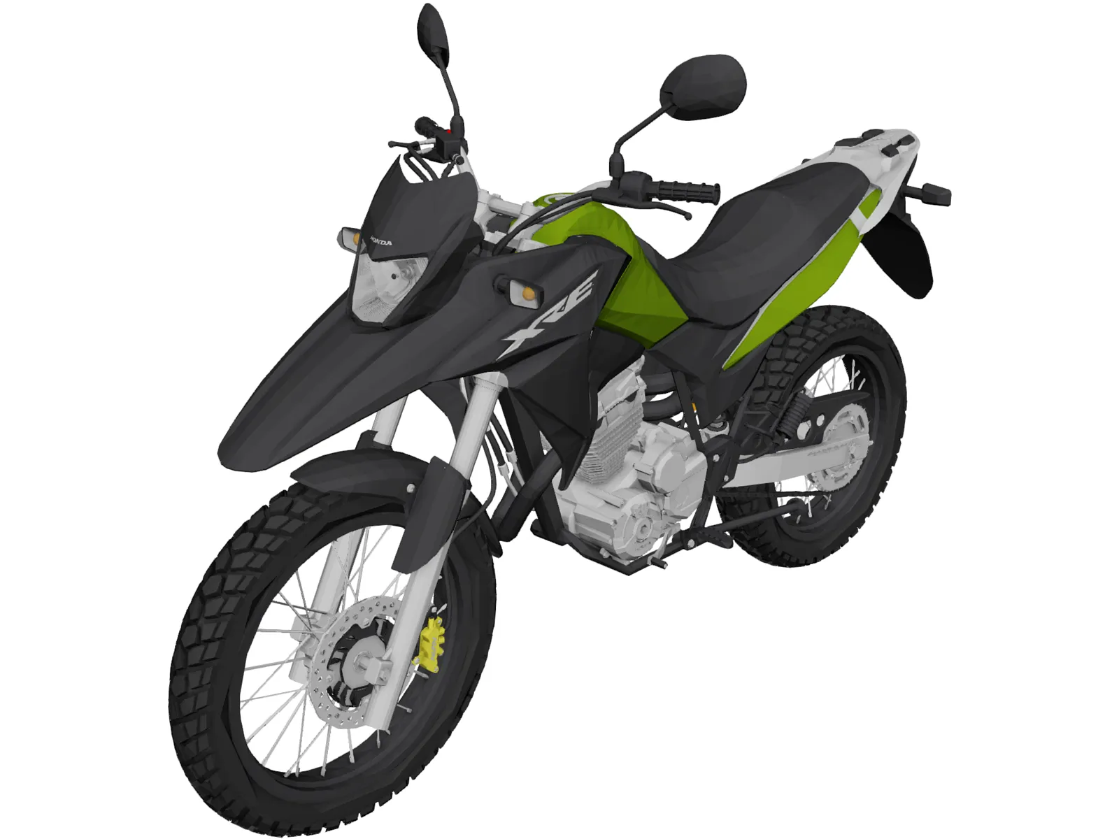 Honda XRE 300 3D Model main preview