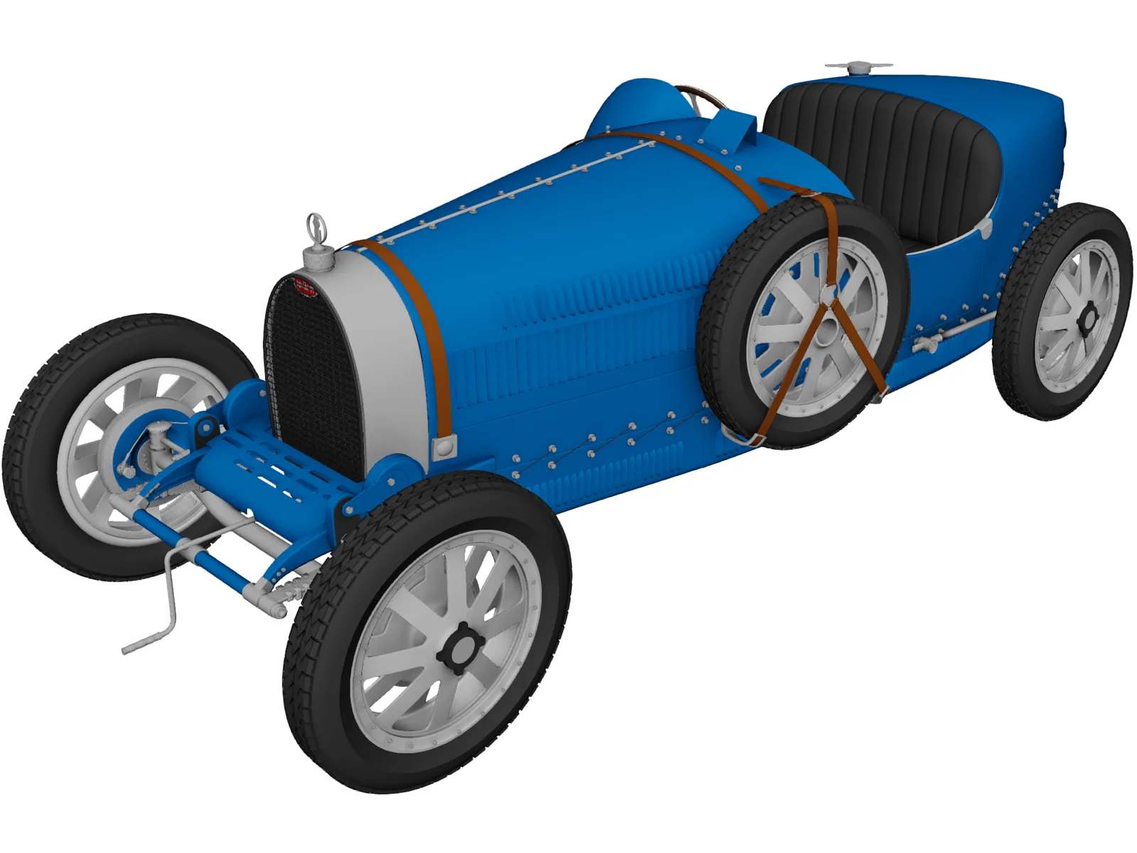 Bugatti Type 35 (1924) 3D Model main preview