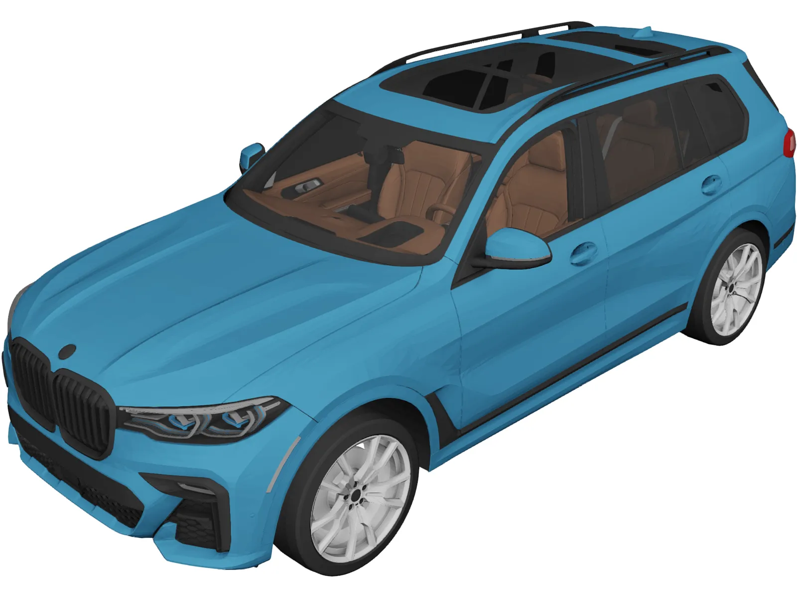 BMW X7 (2021) 3D Model main preview