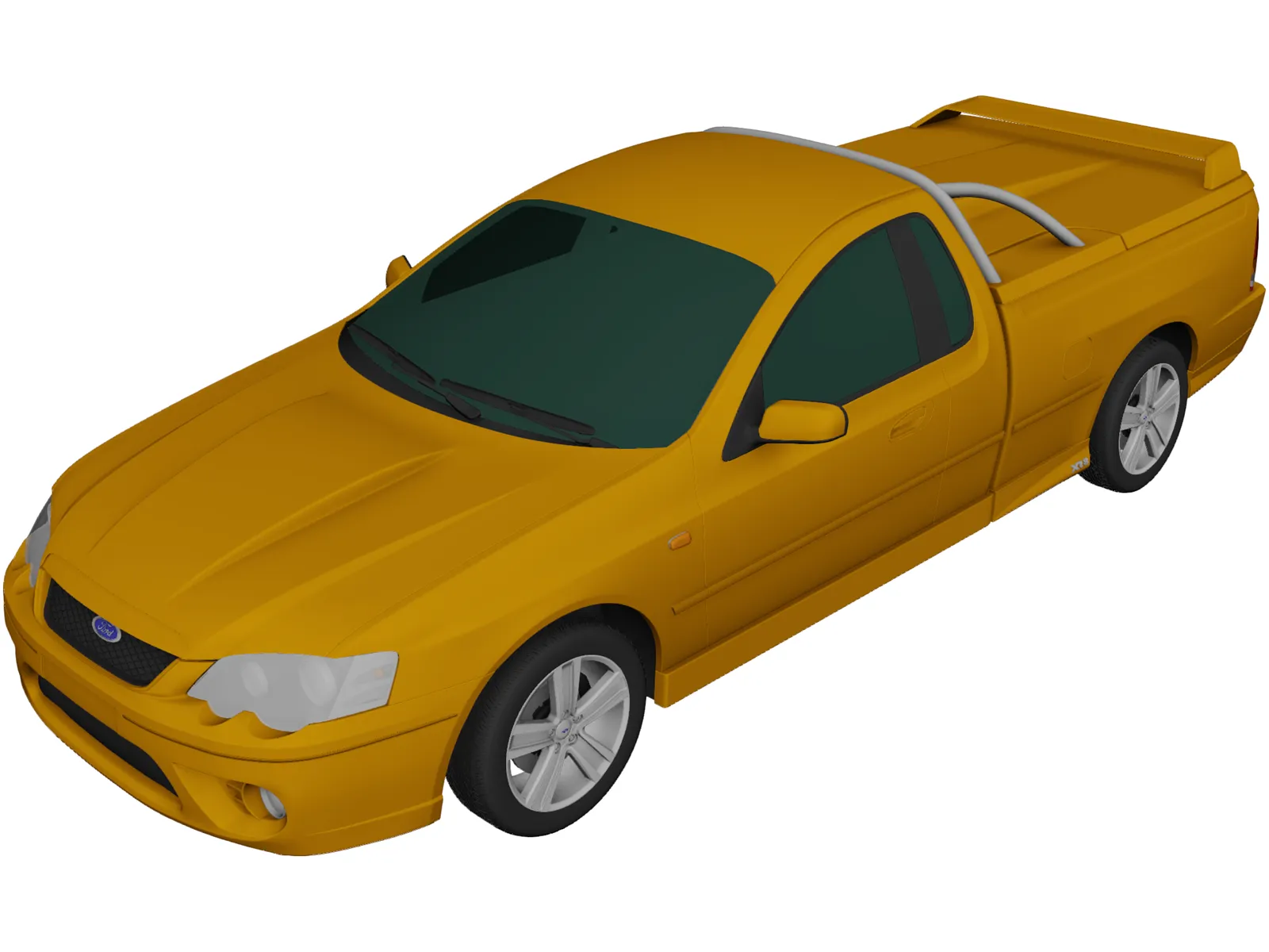 Ford Falcon BF Ute XR8 (2006) 3D Model main preview