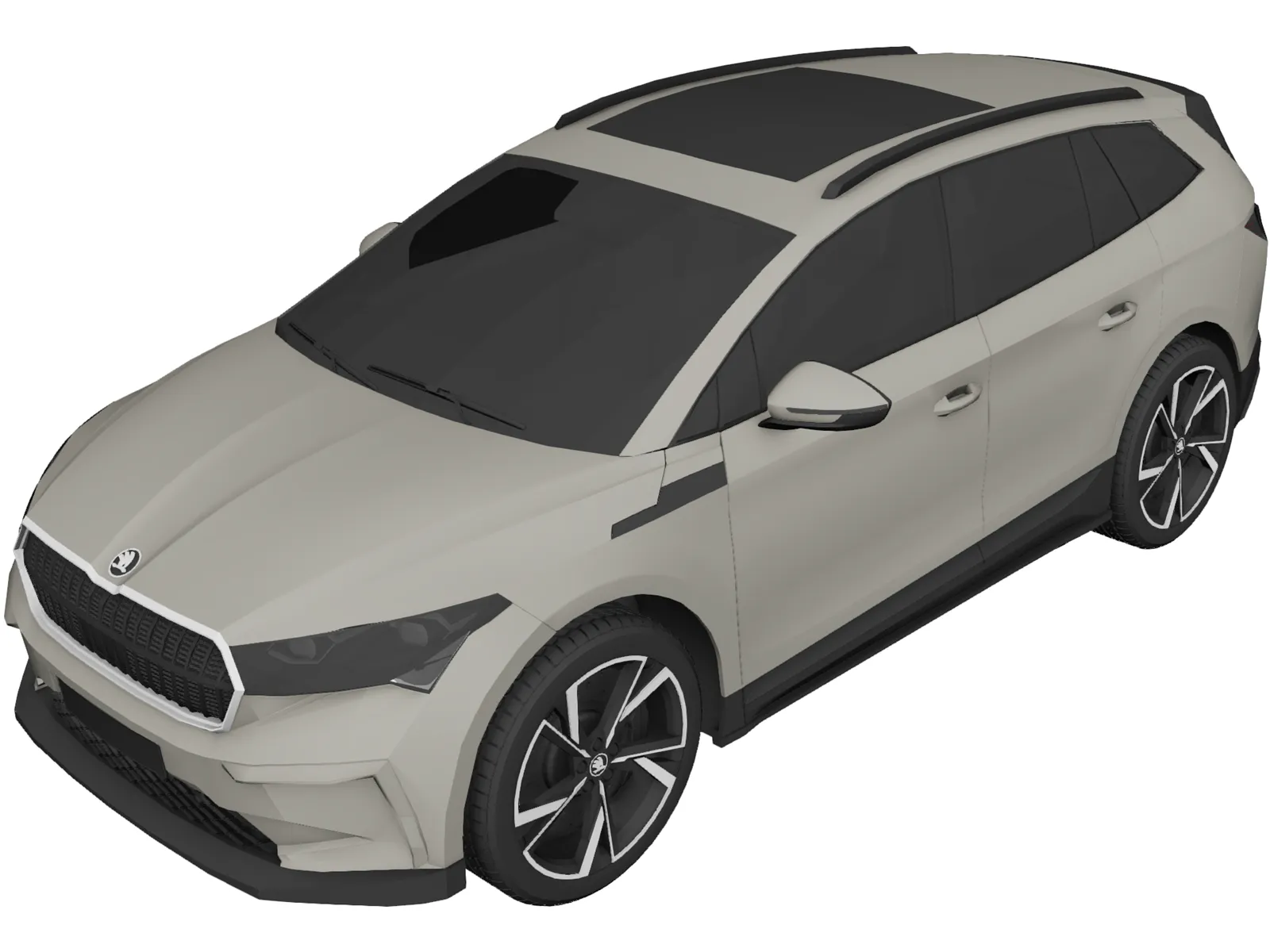 Skoda Enyaq iV (2022) 3D Model main preview