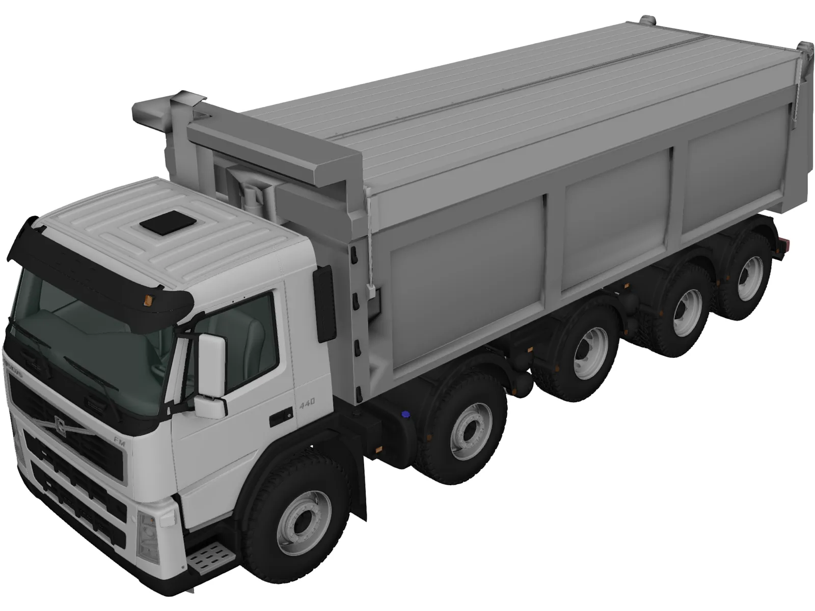 Volvo FM Truck 10x4 Dumper 3D Model main preview