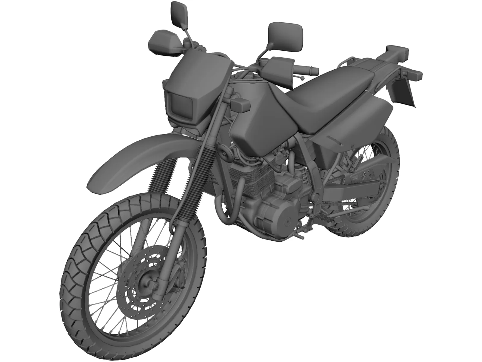 Suzuki DR650SE 3D Model main preview