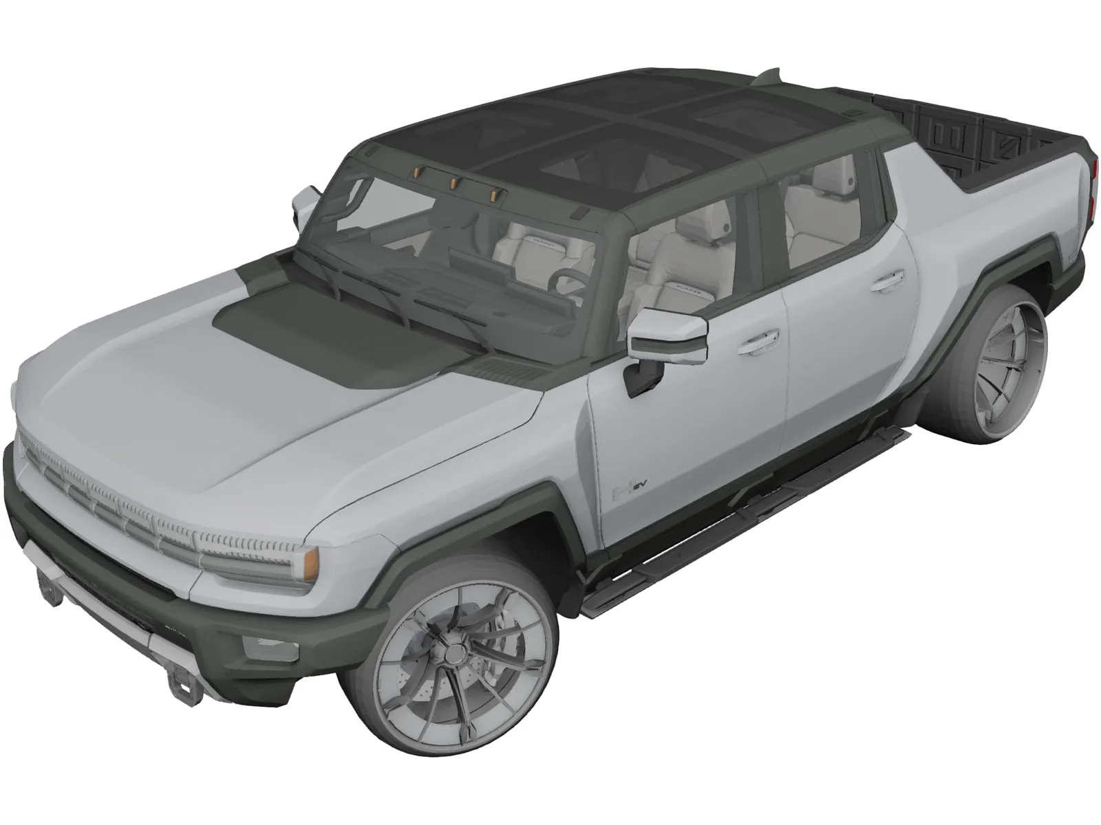 Hummer EV 3D Model main preview