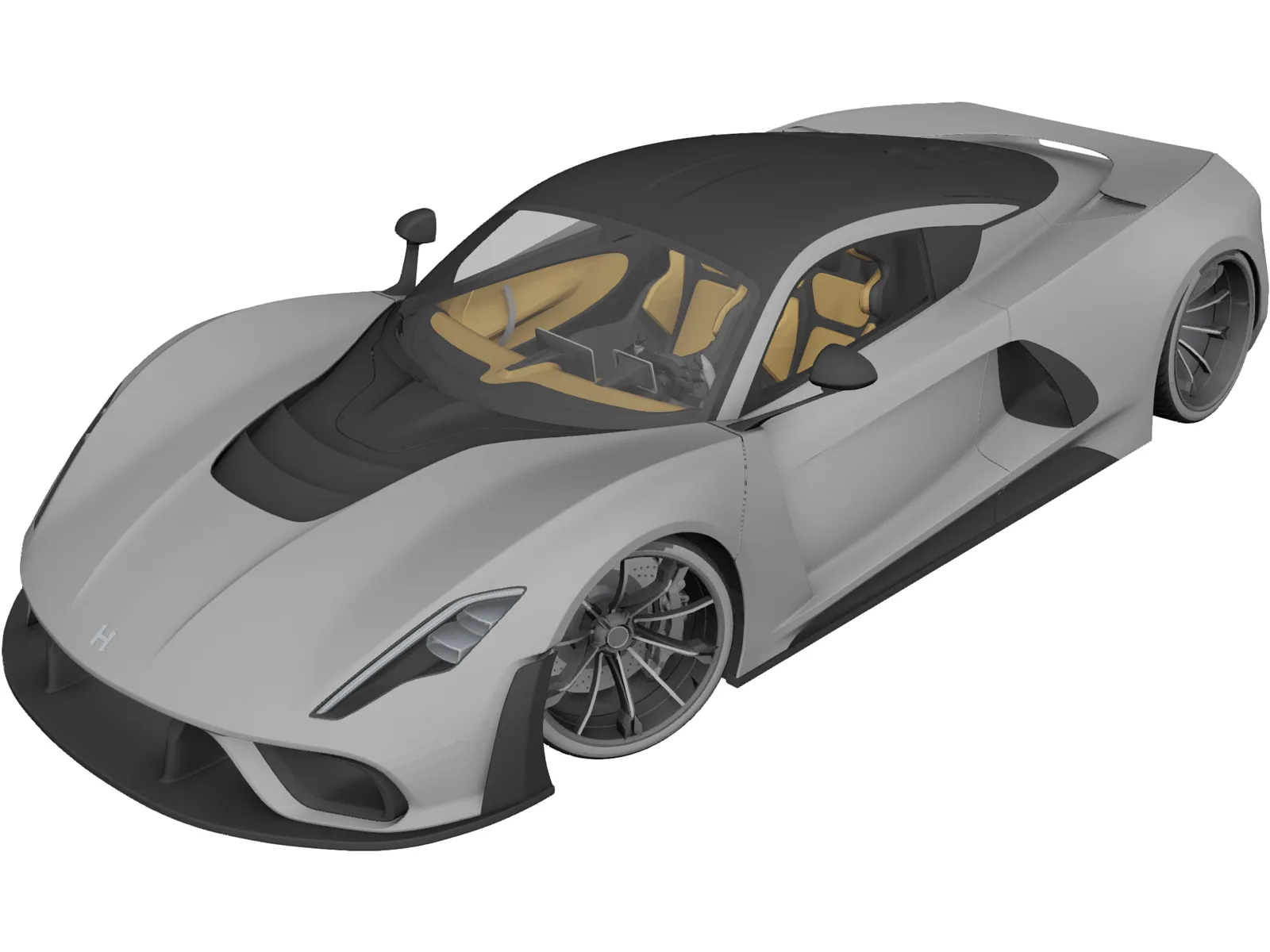 Hennesey Venom F5 (2022) 3D Model main preview