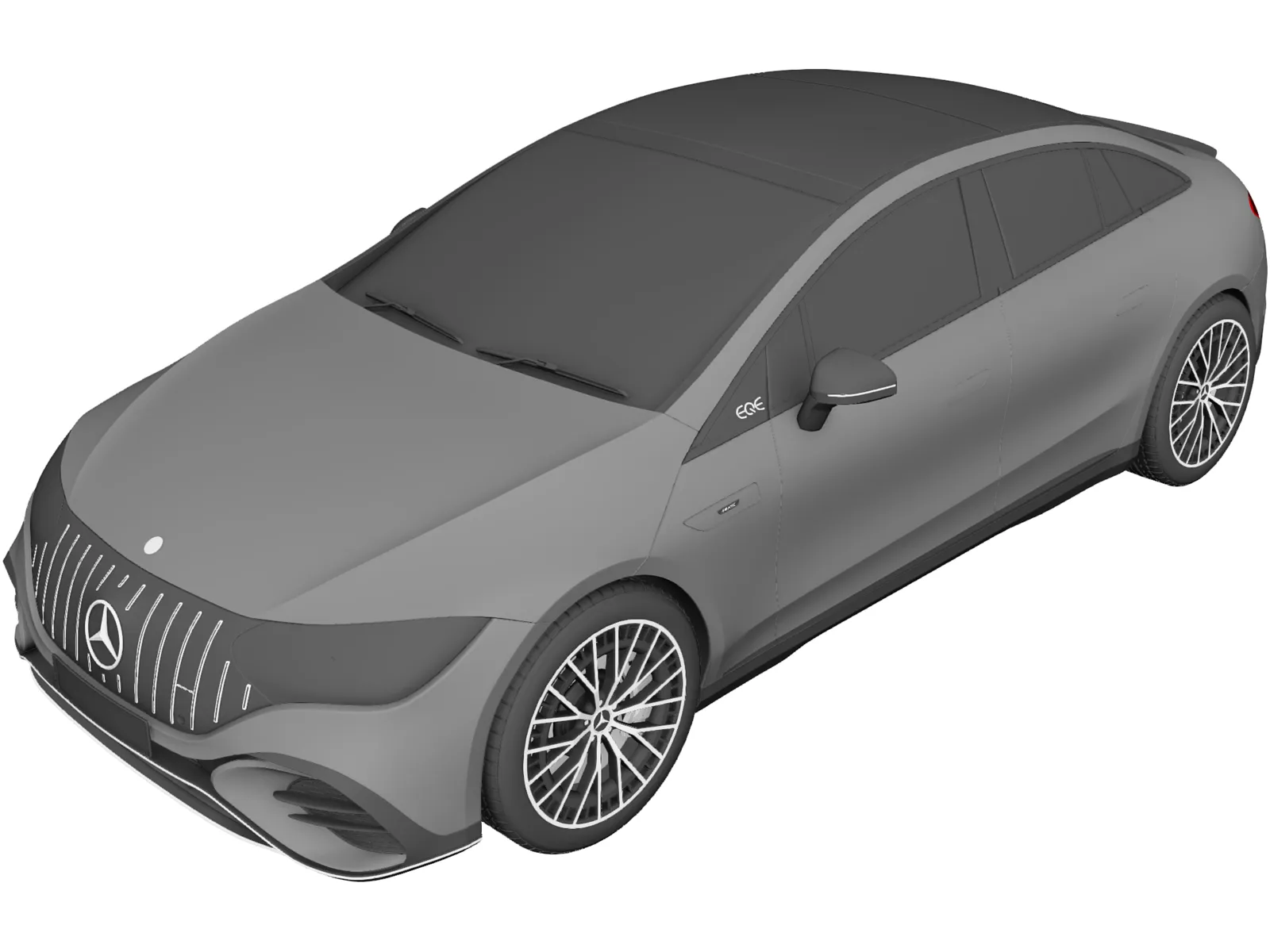 Mercedes-AMG EQE 53 (2021) 3D Model main preview