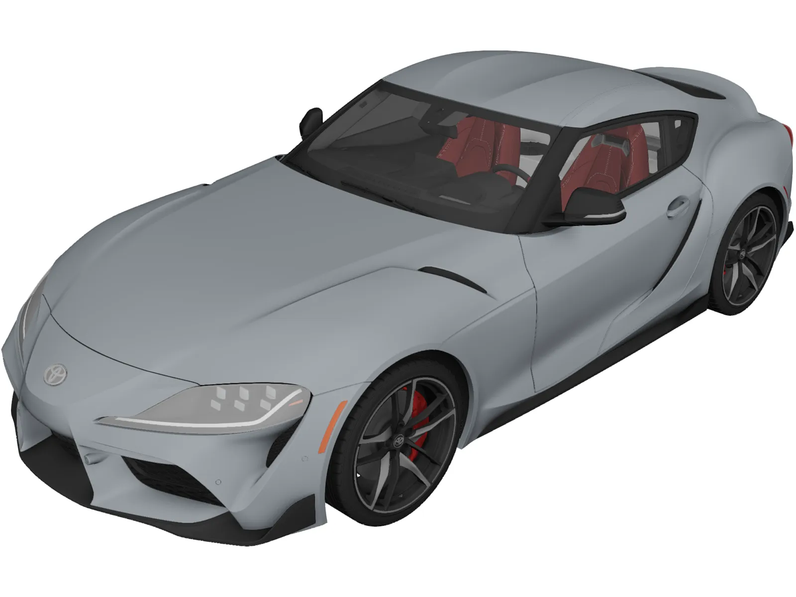 Toyota Supra (2020) 3D Model main preview