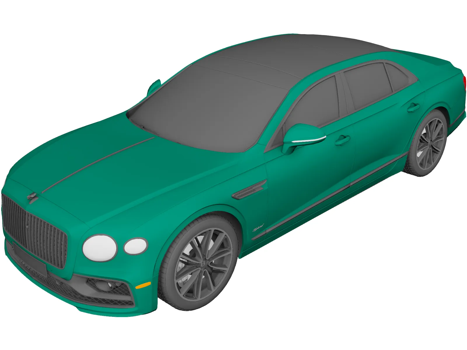 Bentley Flying Spur Hybrid (2022) 3D Model main preview