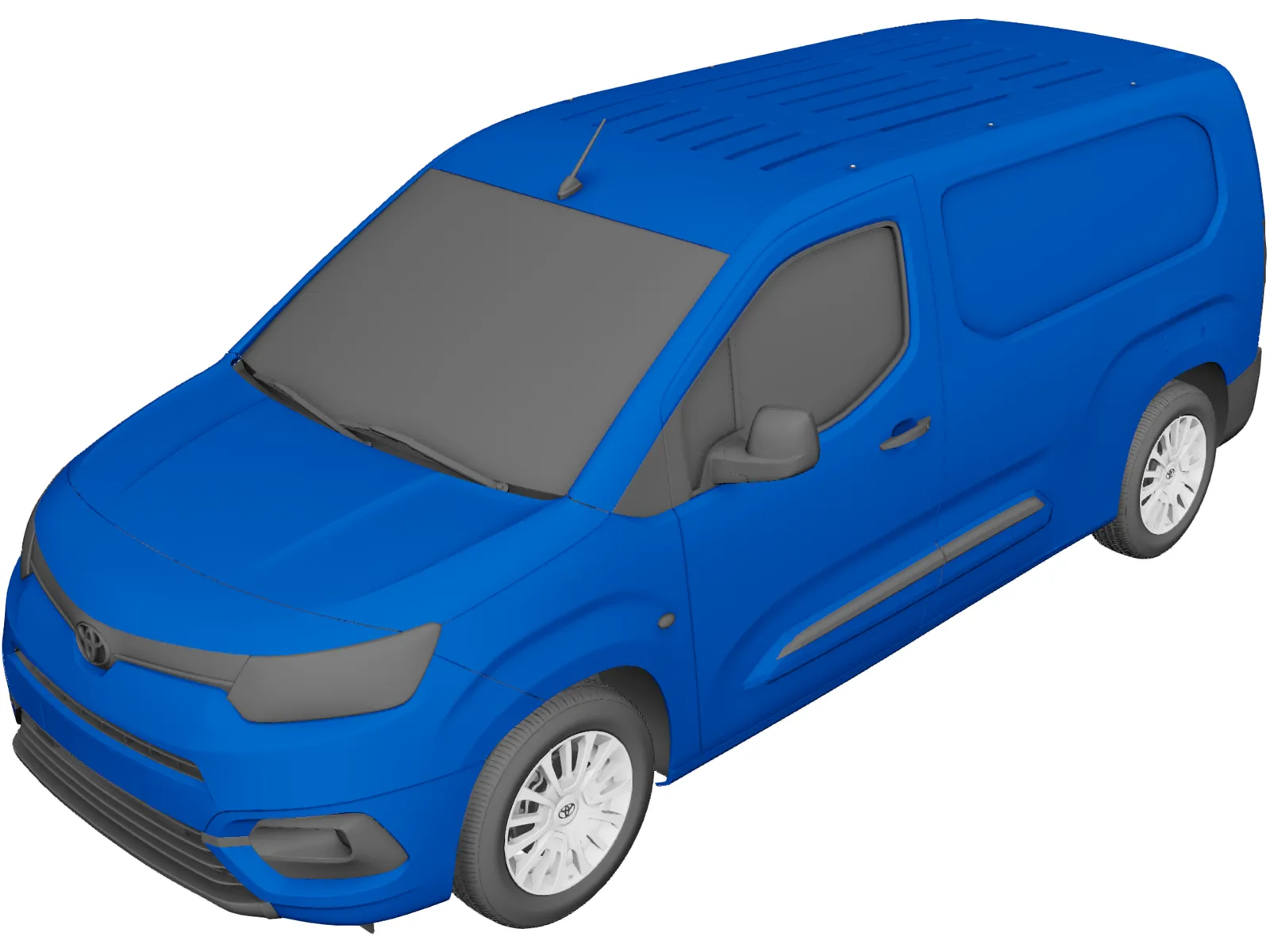 Toyota ProAce City Van (2021) 3D Model main preview