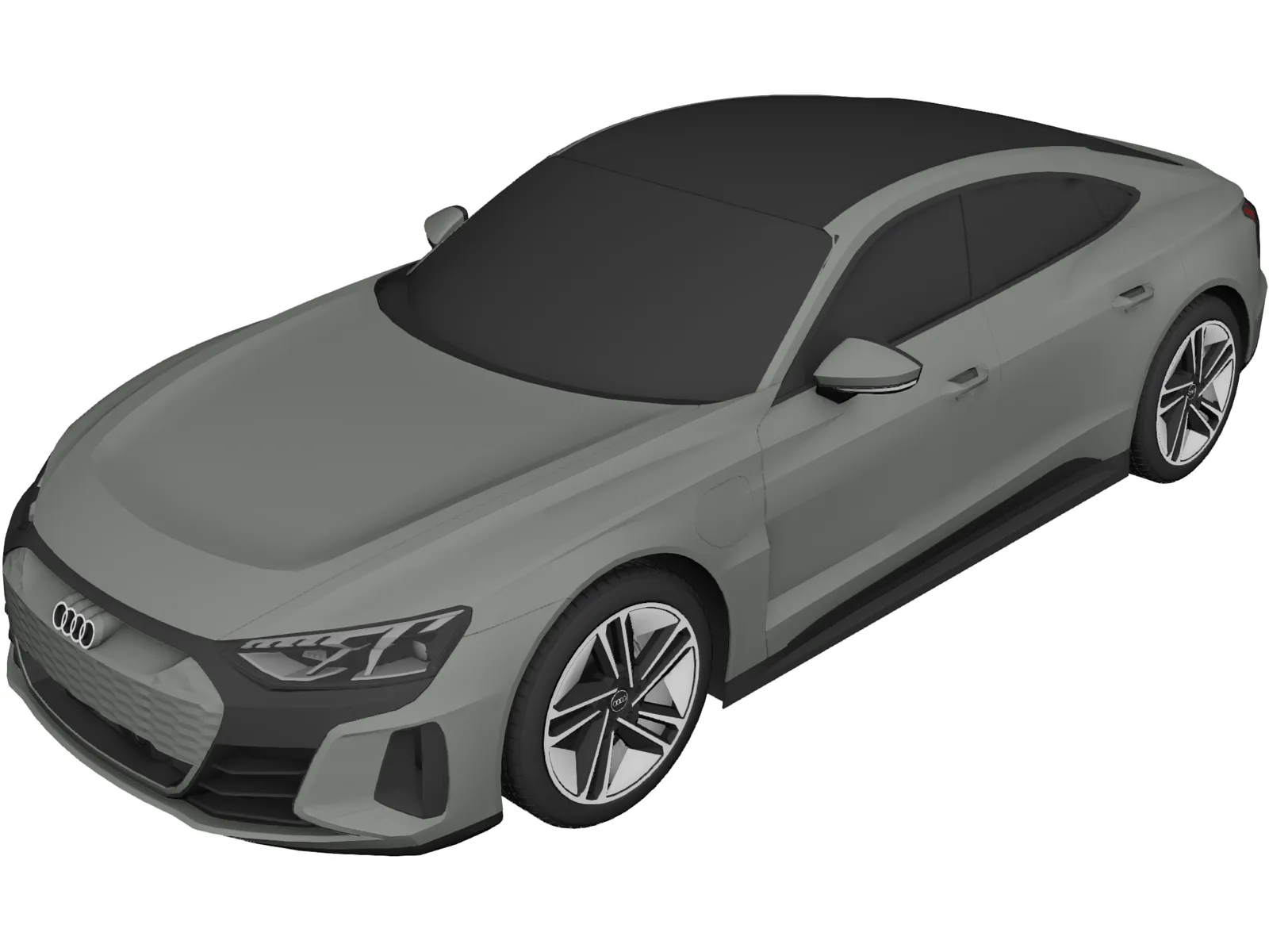 Audi e-tron GT (2022) 3D Model main preview
