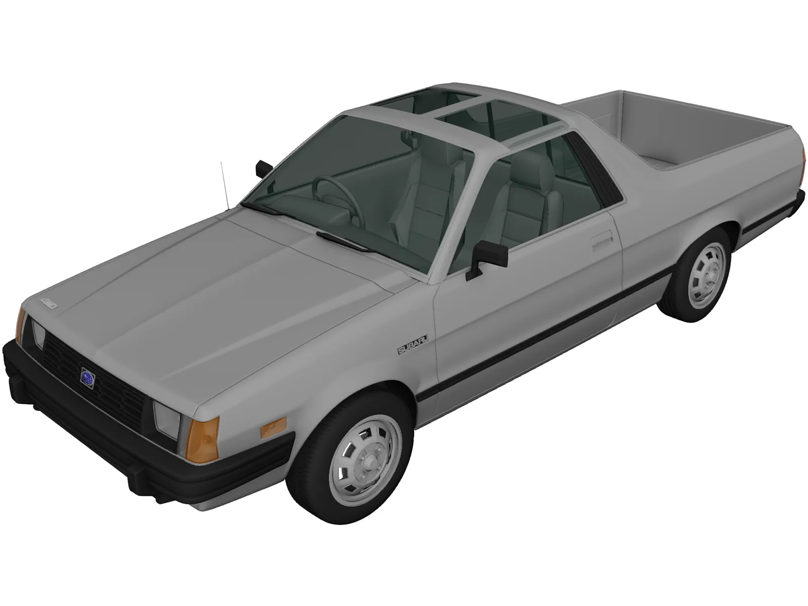Subaru Brat GL (1981) 3D Model main preview