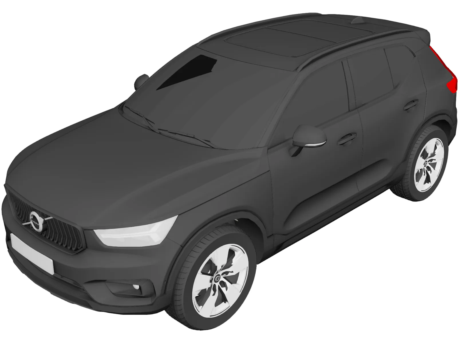 Volvo XC40 (2021) 3D Model main preview