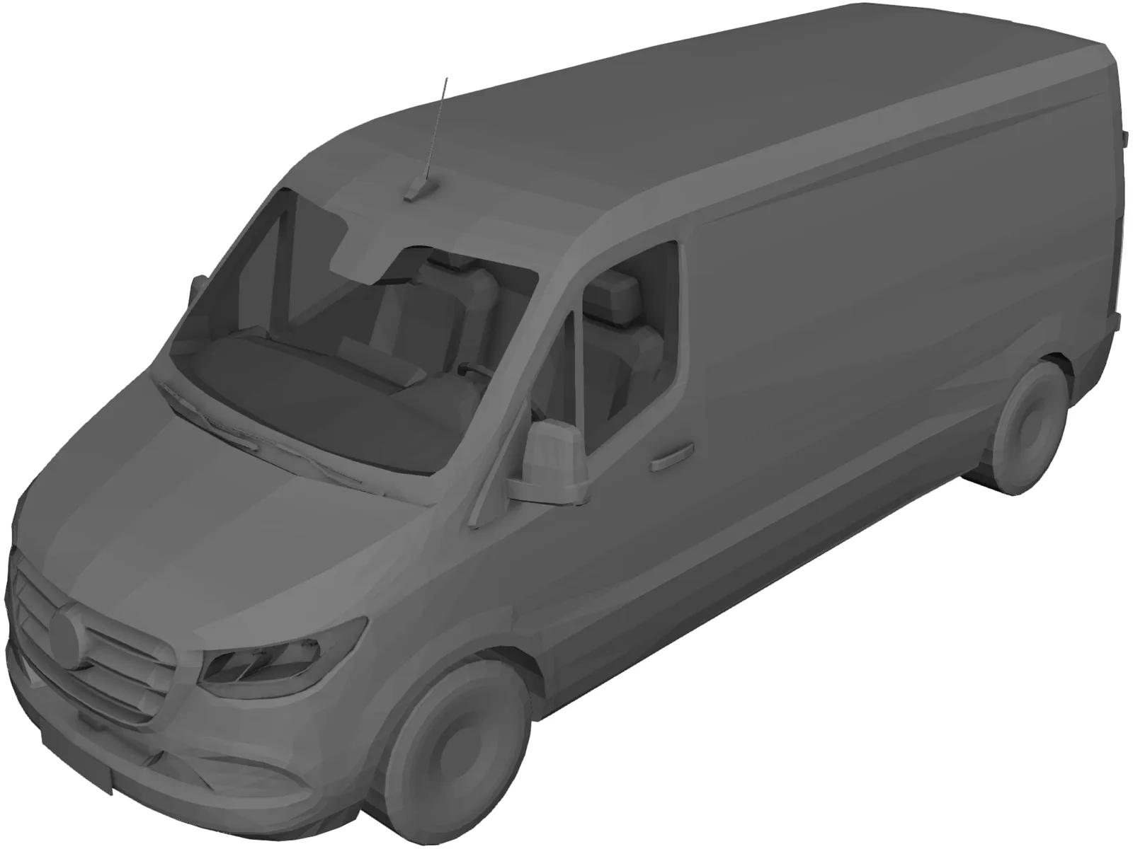 Mercedes-Benz Sprinter 3D Model main preview