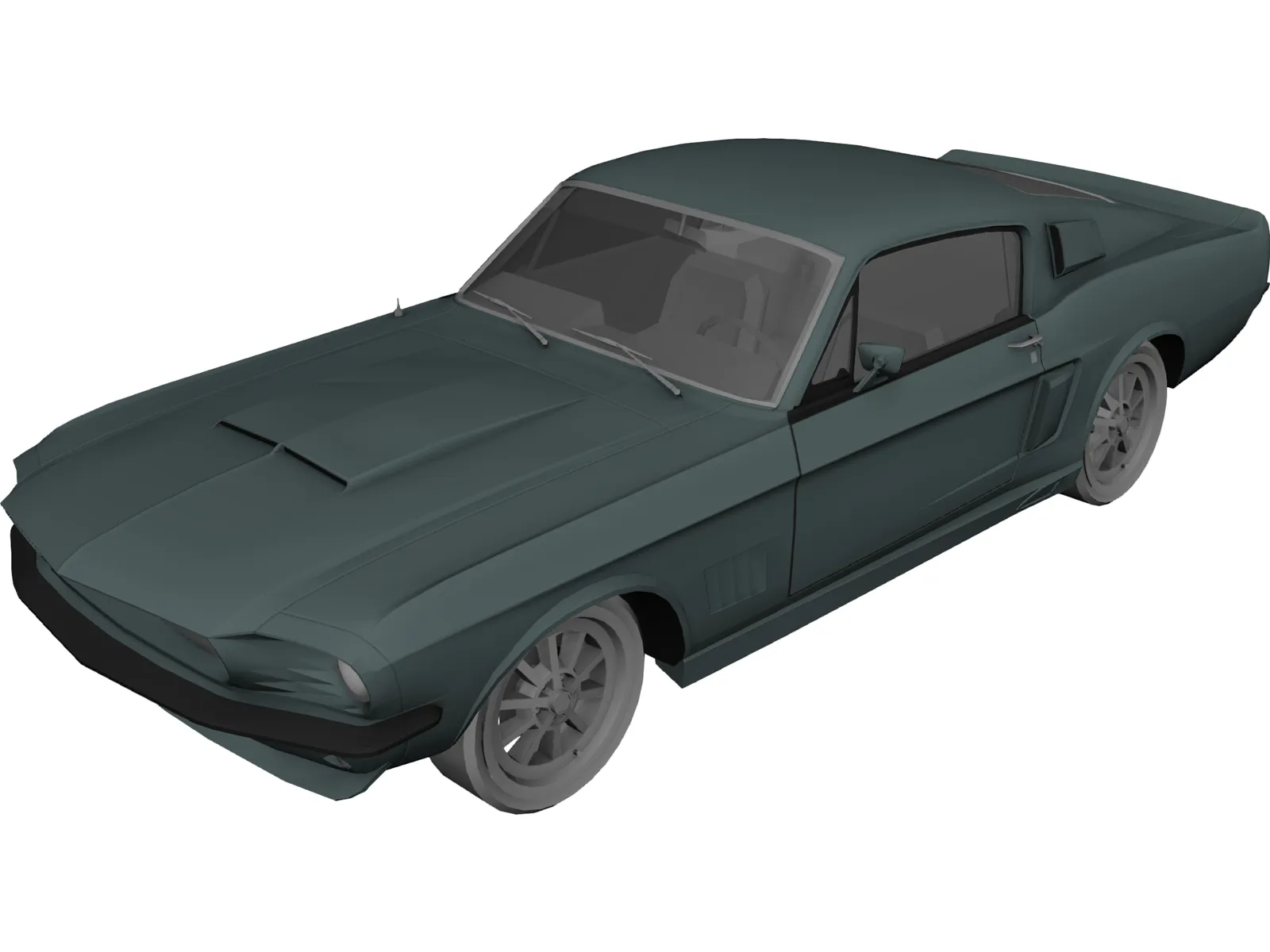 Ford Mustang Shelby GT500 (1967) 3D Model main preview