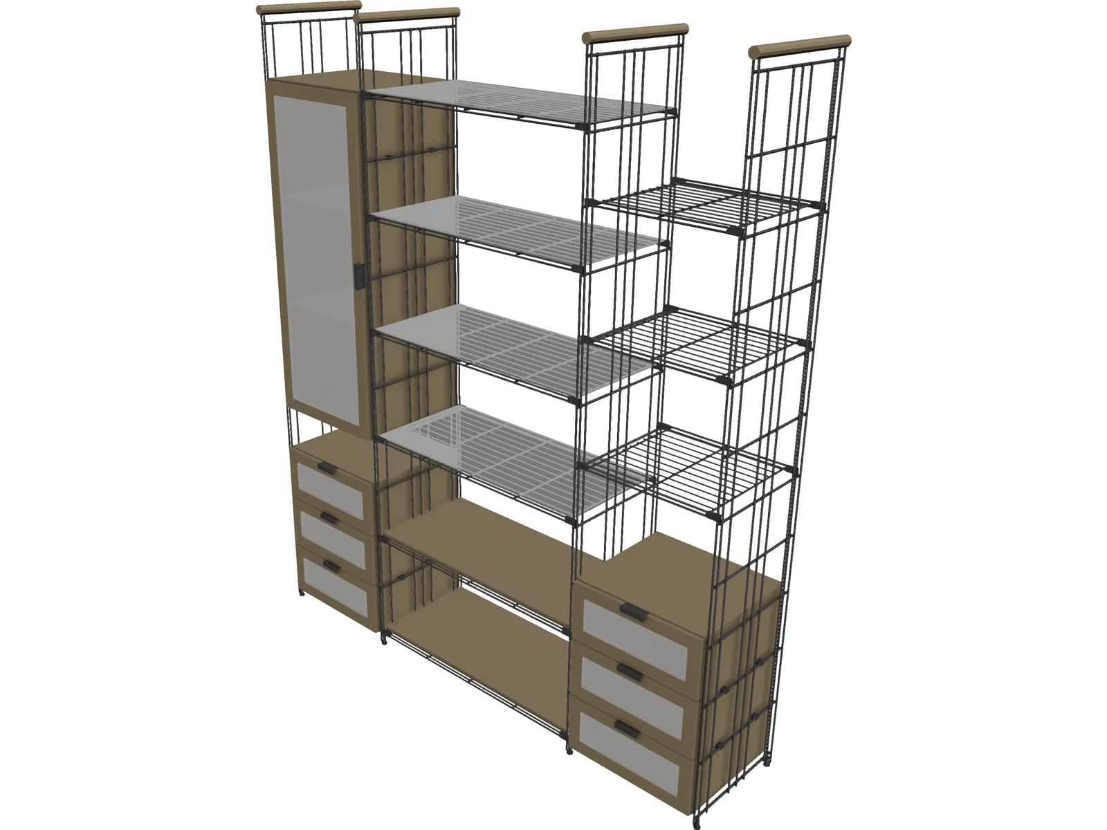 Balton Regal Shelf 3D Model main preview