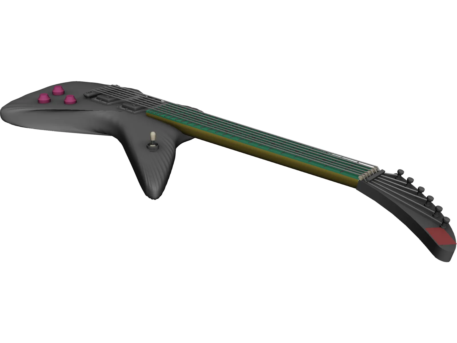 Rock Guitar 3D Model main preview
