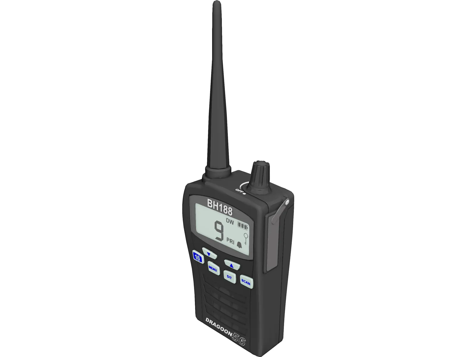 Radio VHF Dragoon 56 BH188 3D Model main preview