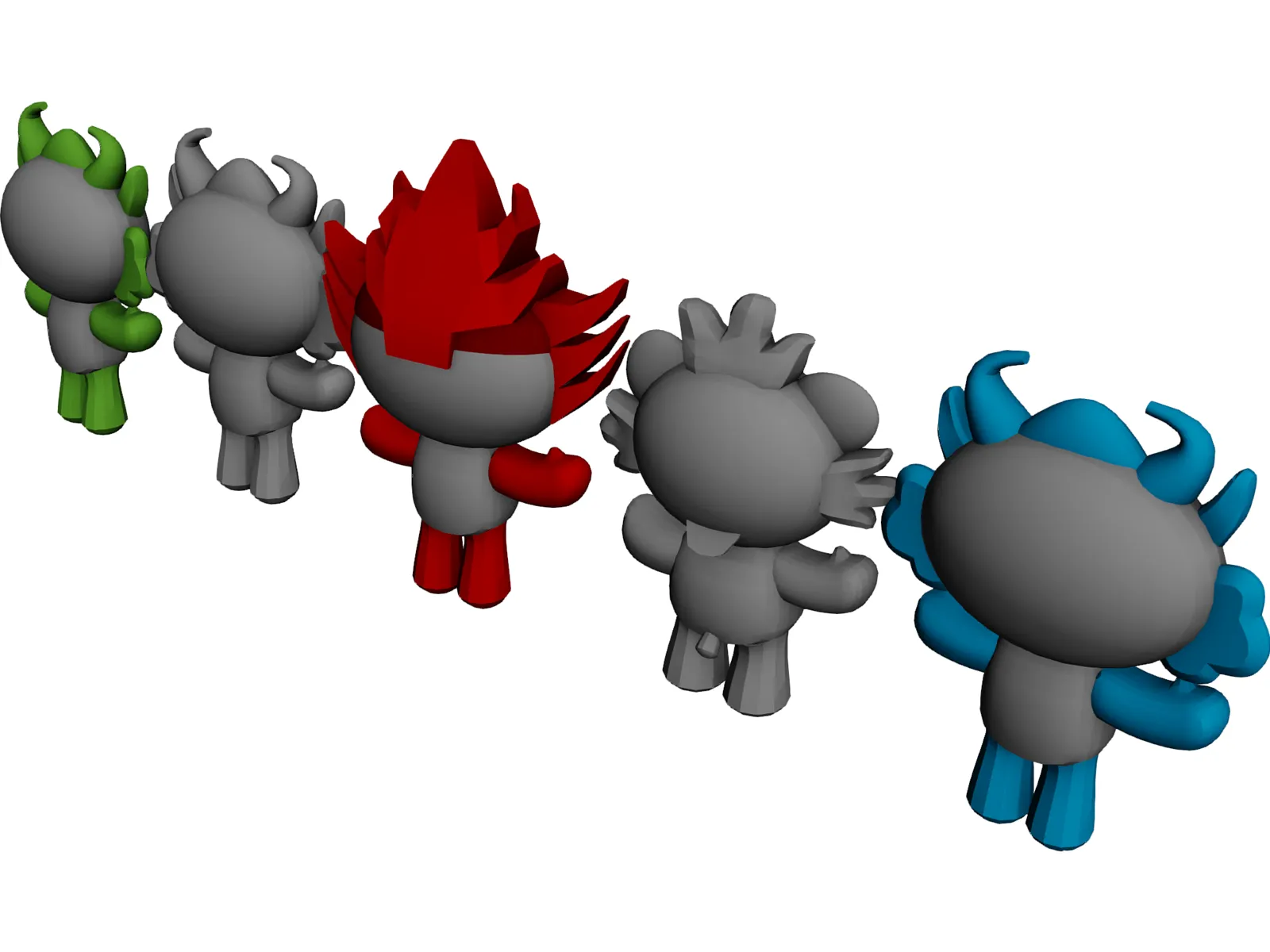 Fuwa 3D Model main preview
