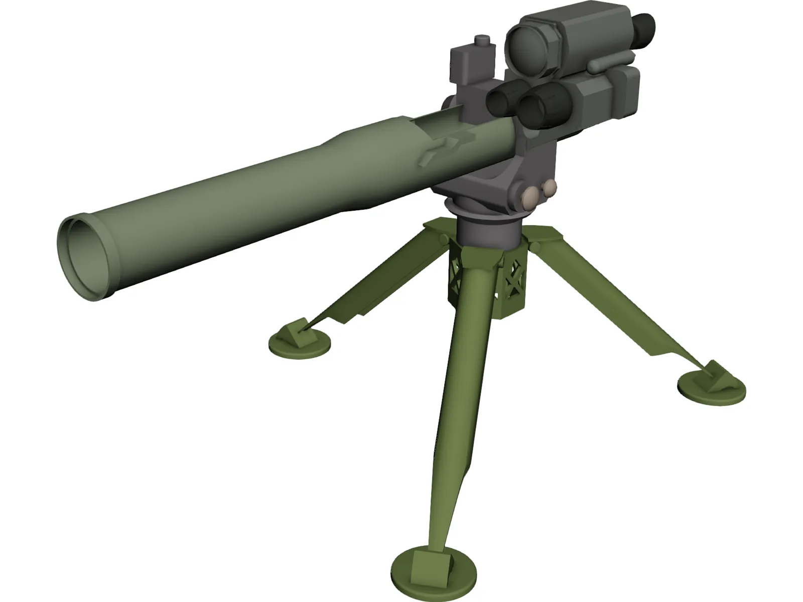TOW Missile Launcher 3D Model main preview