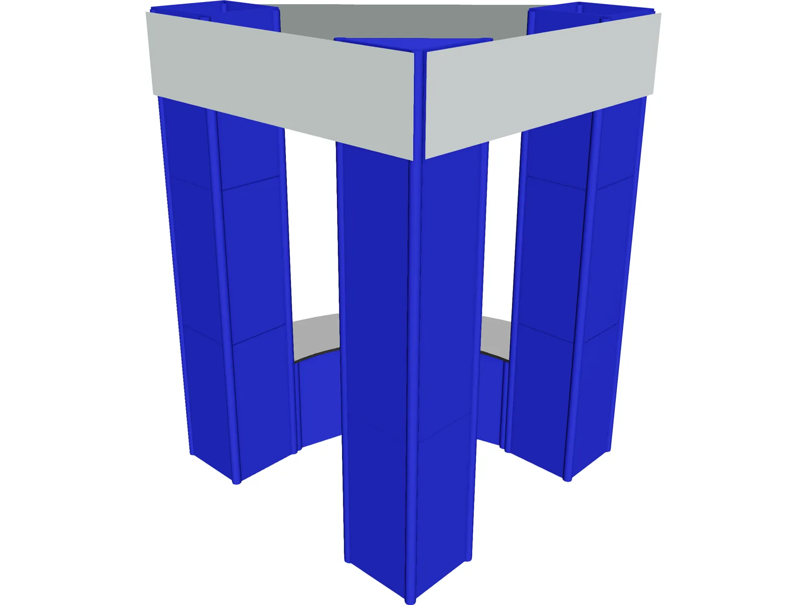 Tradeshow Display 3D Model main preview