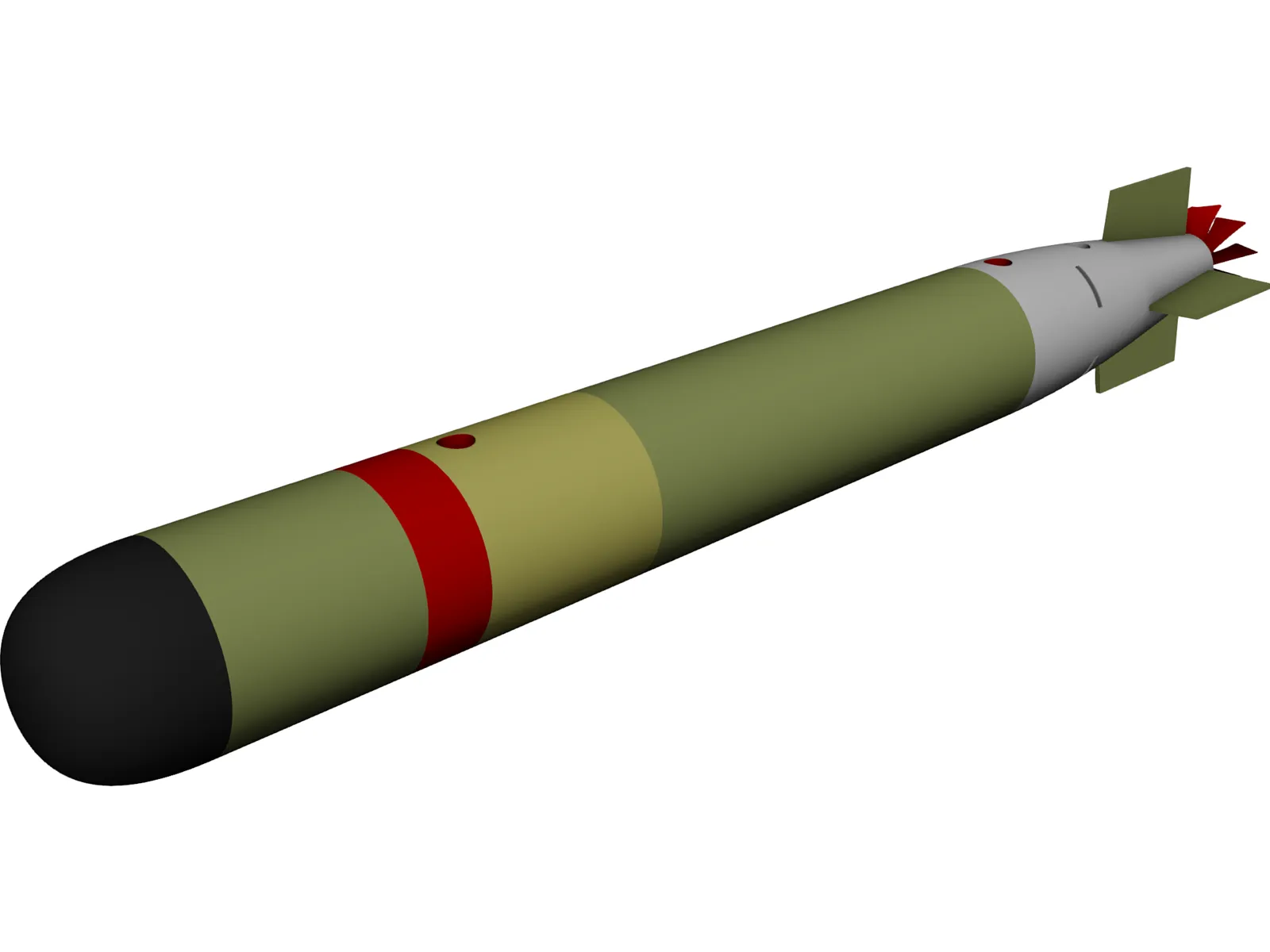 MK54 Torpedo 3D Model main preview