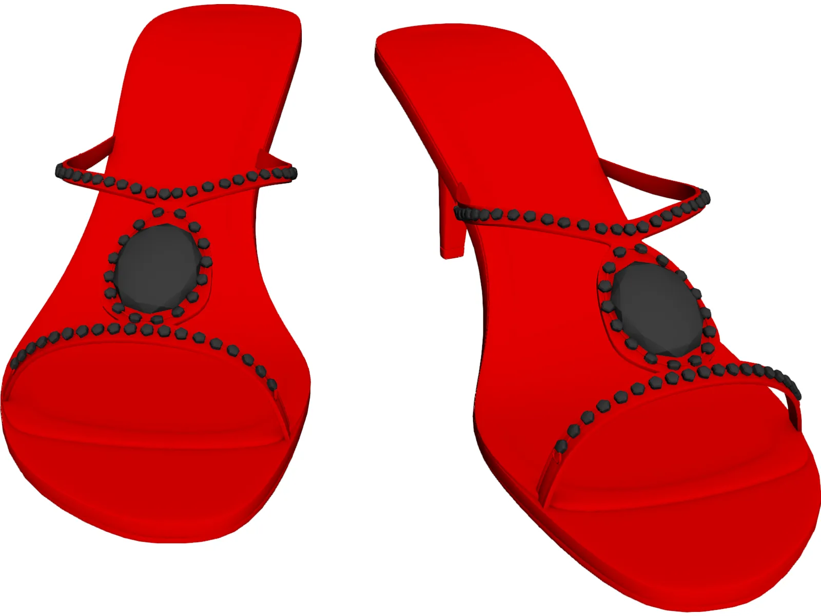 High Heel Shoes 3D Model main preview
