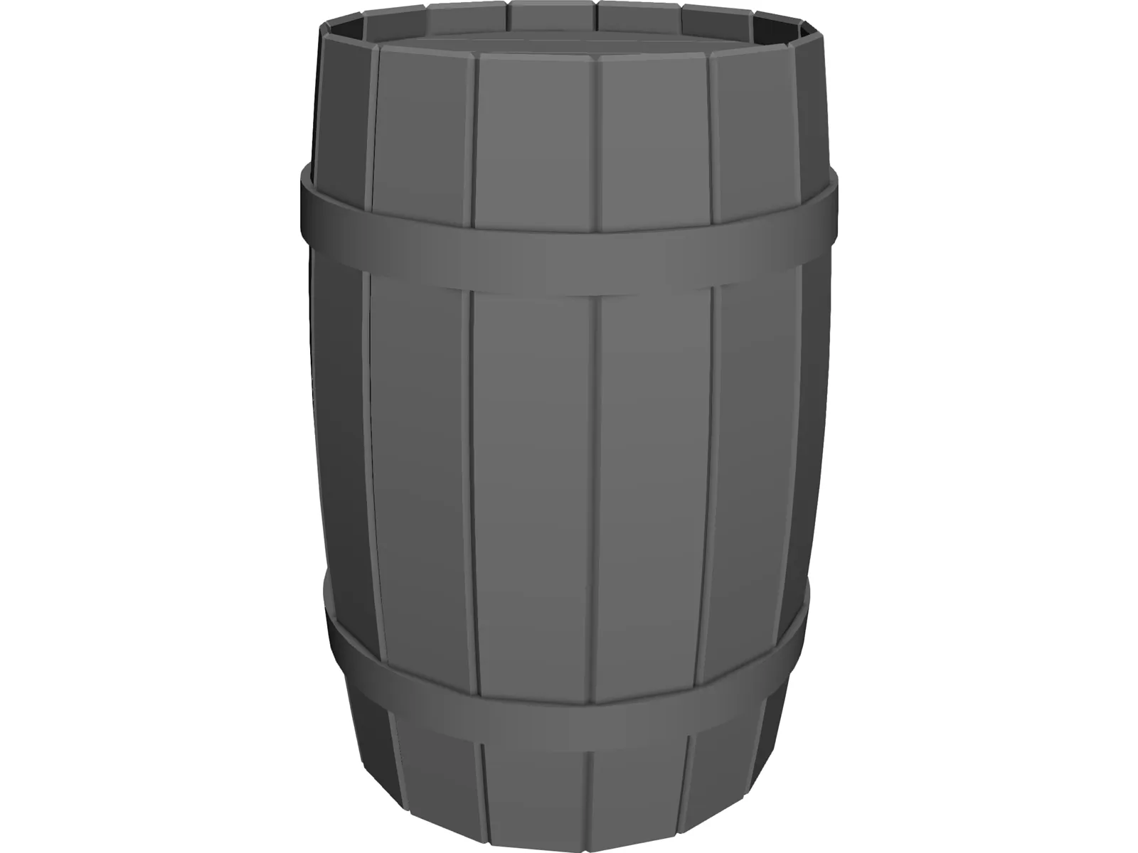 Barrel 3D Model main preview