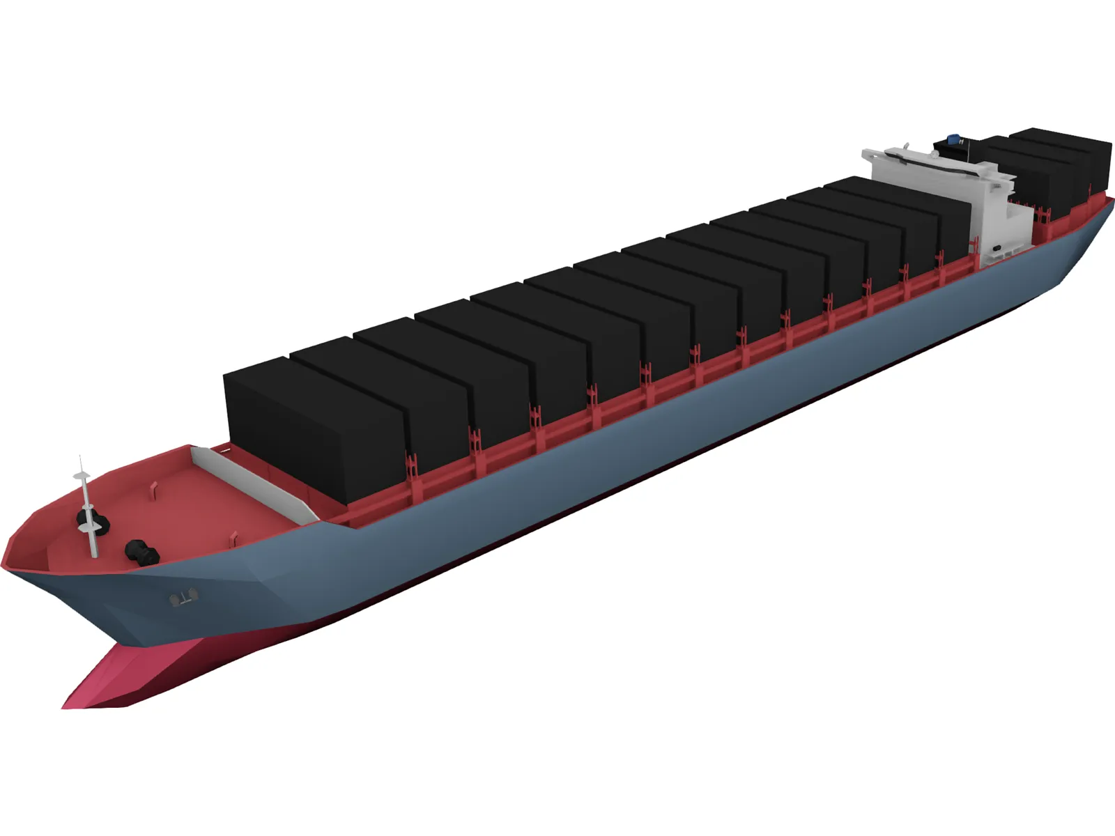 Container Ship 3D Model main preview