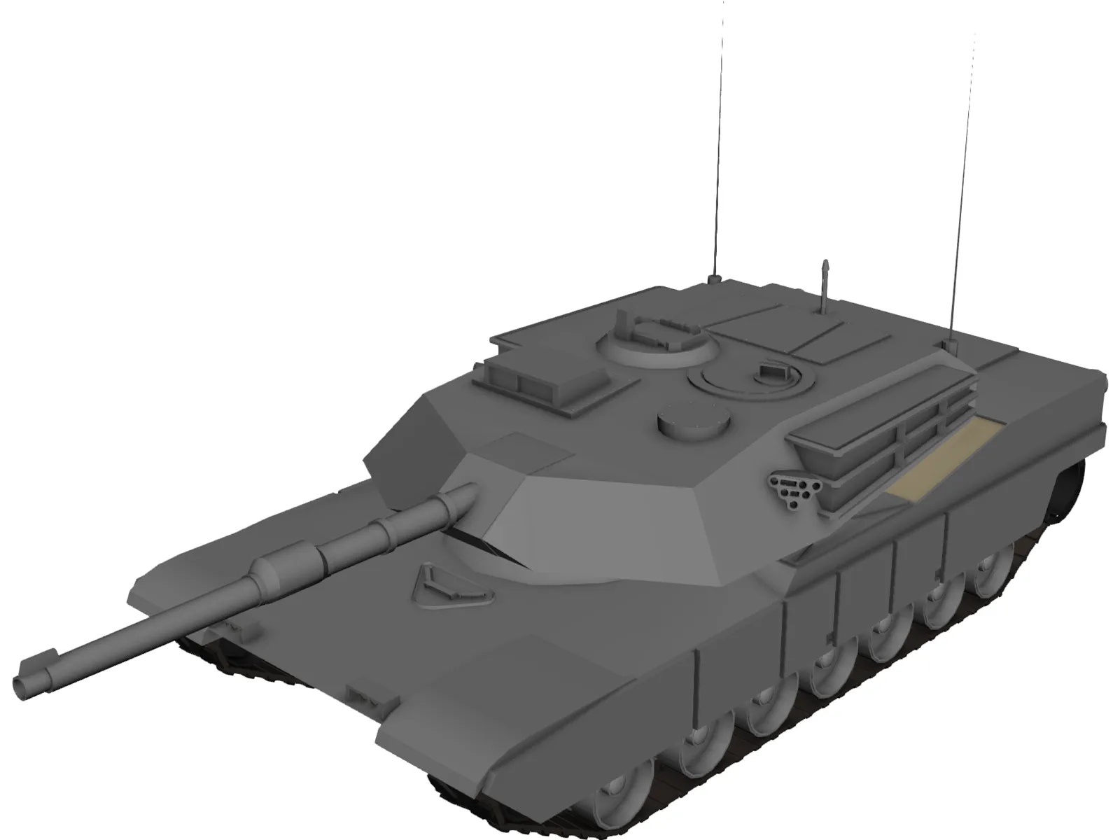 M1A1 Abrams 3D Model main preview