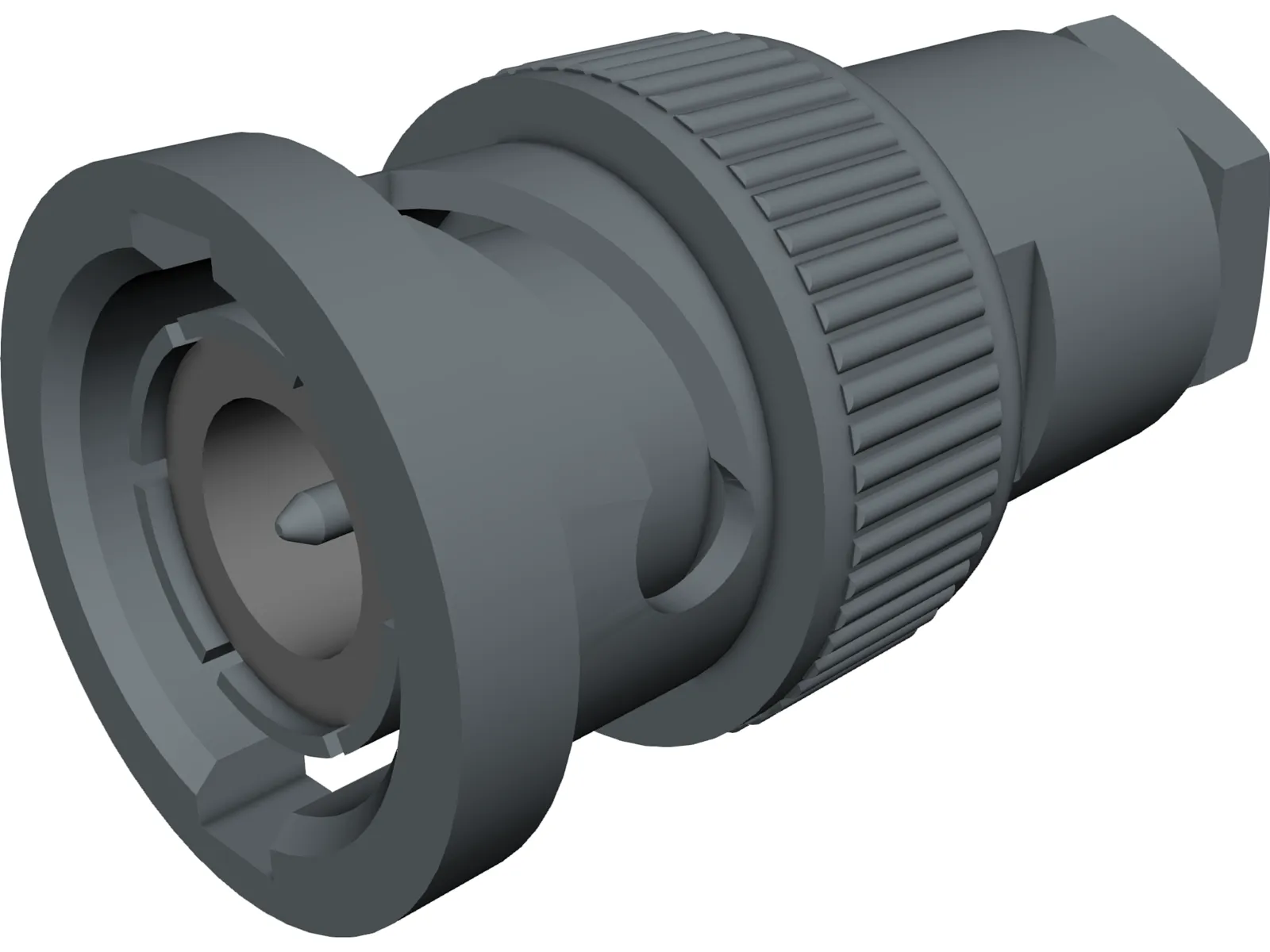 BNC Plug 3D Model main preview