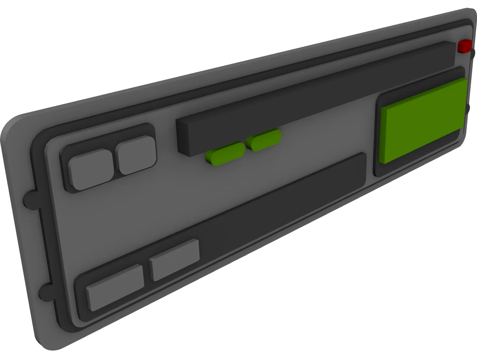 Tachograph for Truck 3D Model main preview