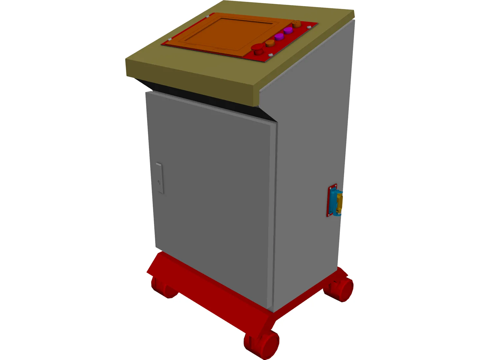 GSI Lumonics MW Classic Series Laser Control Console 3D Model main preview
