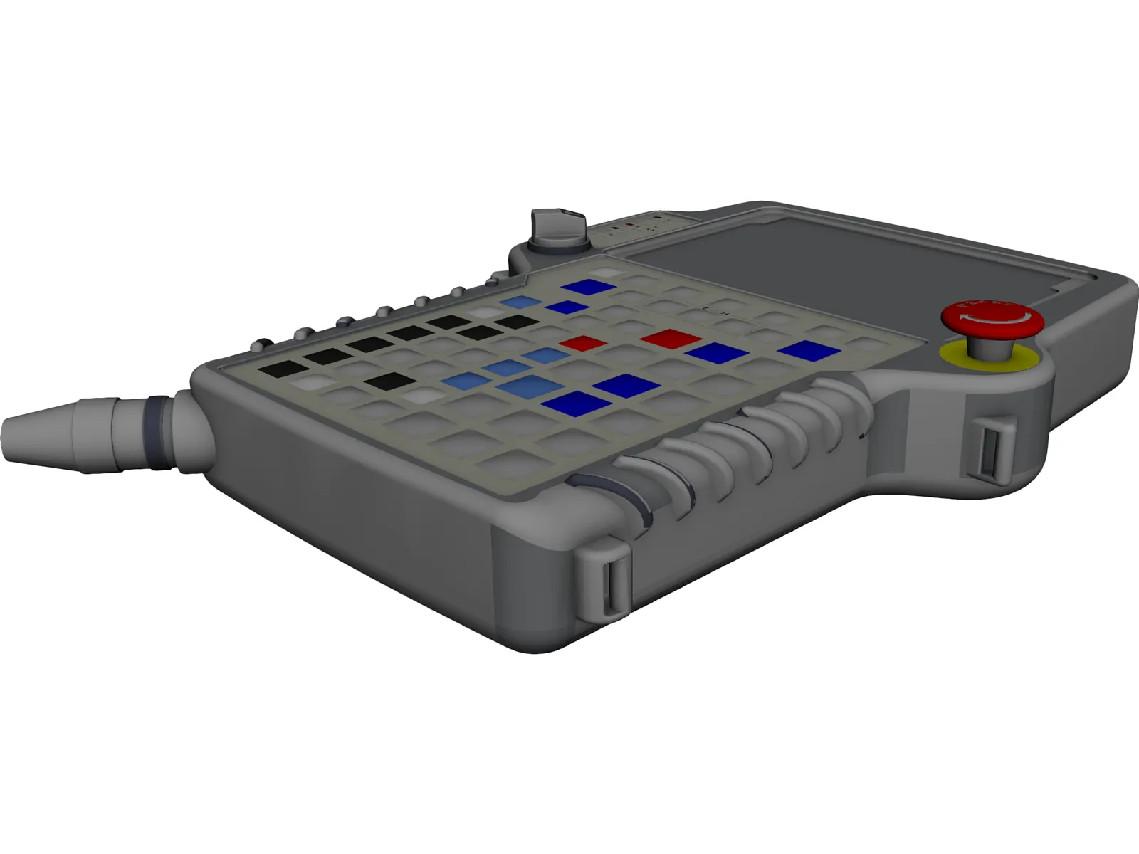 Fanuc Robotics MHE1 Teach Pendant 3D Model main preview