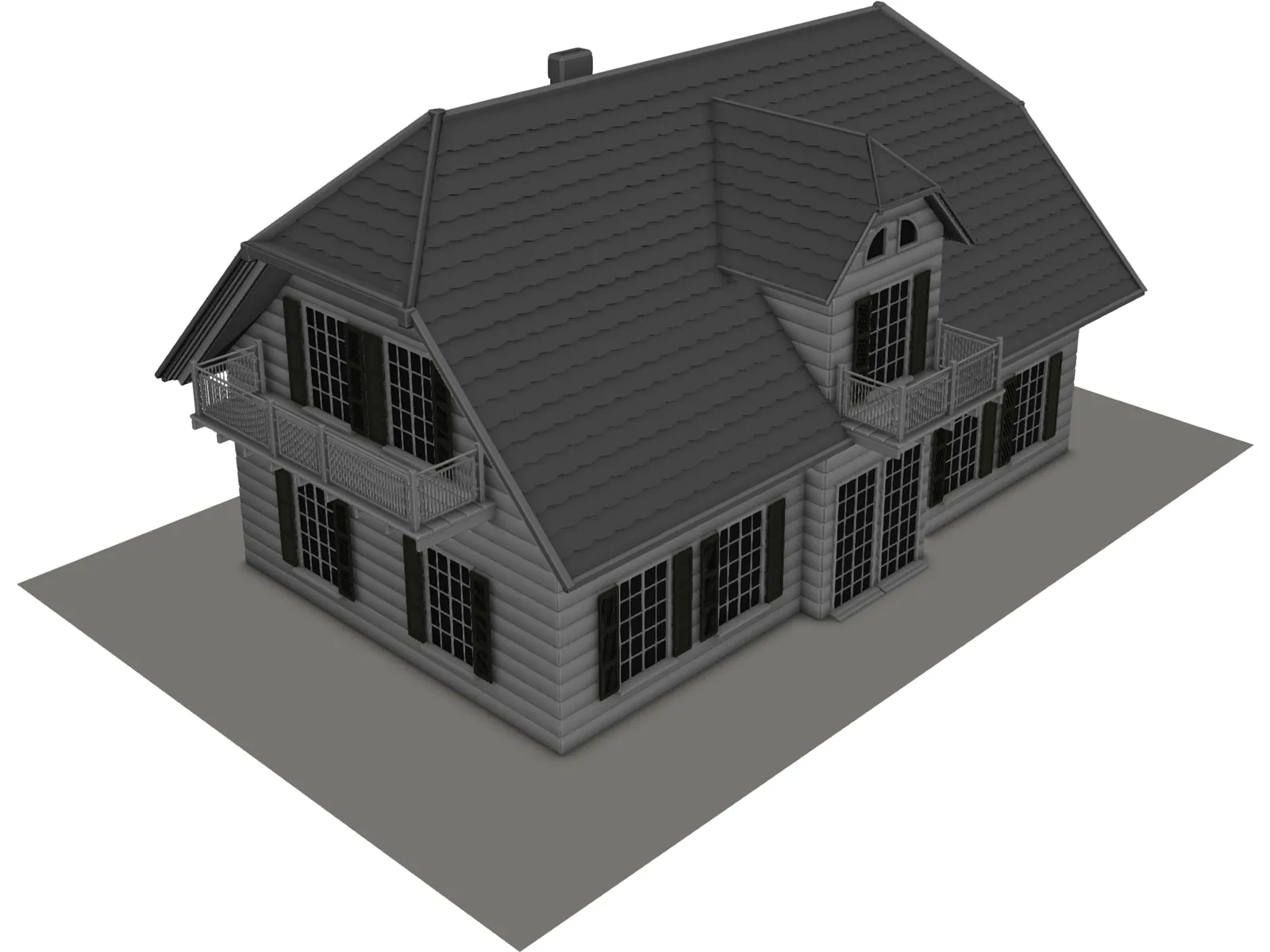 House Doetinchem Holland 3D Model main preview