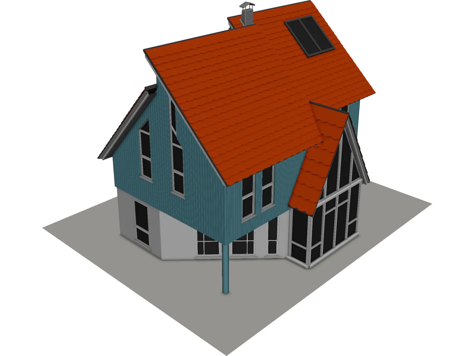 Cottage 3D Model main preview