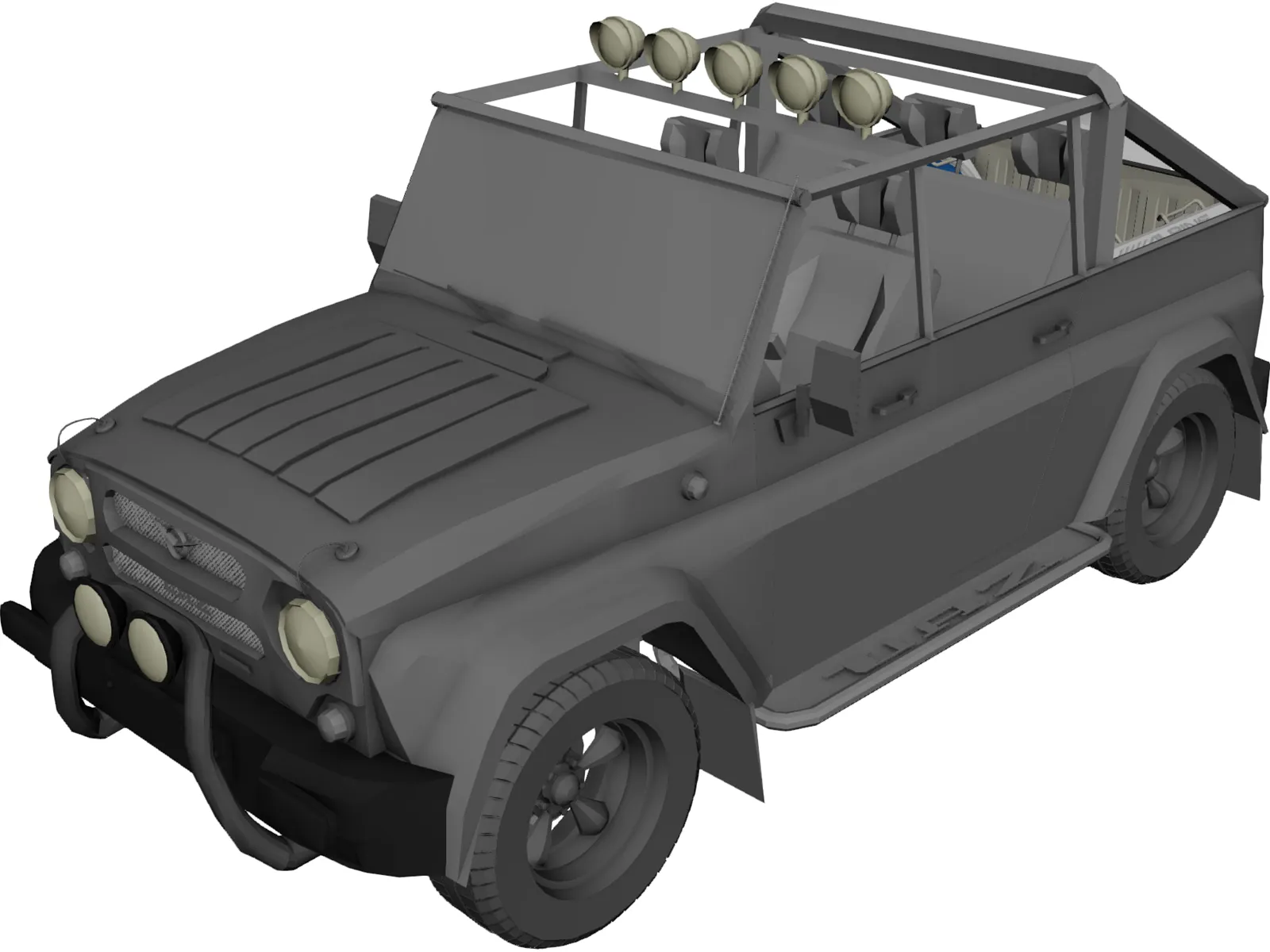 UAZ [Tuned] 3D Model main preview
