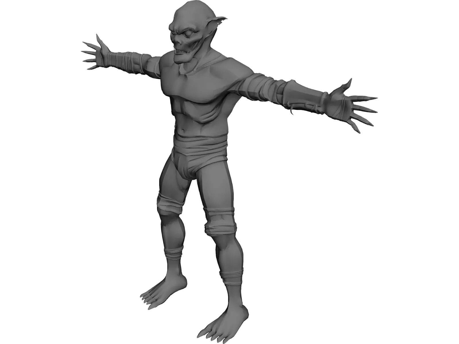Orc 3D Model main preview