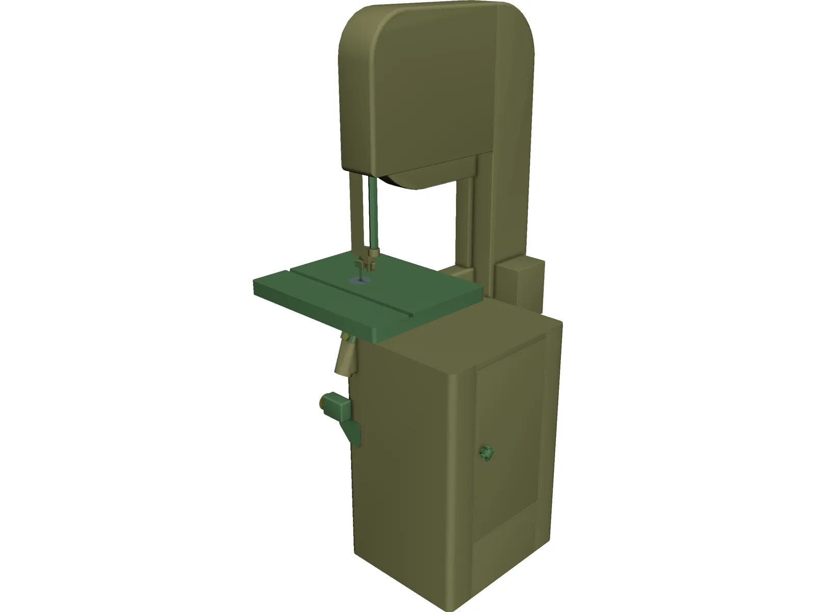Wood Band Saw 20 in. 3D Model main preview